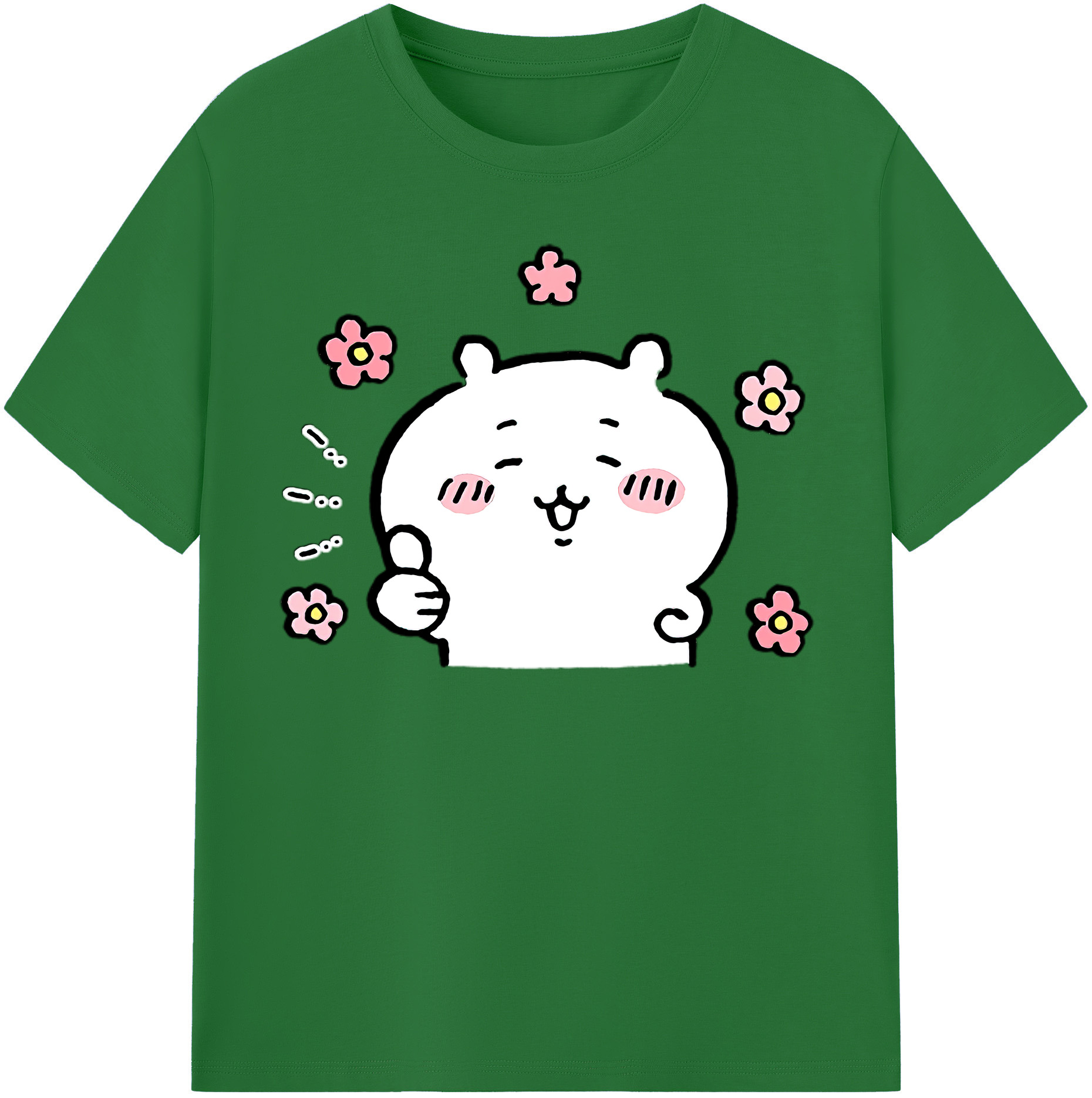 （画像用） ちいかわ ちいかわ Chii-kawa chiikawa 綿100％半袖Tシャツ（フロントプリント）