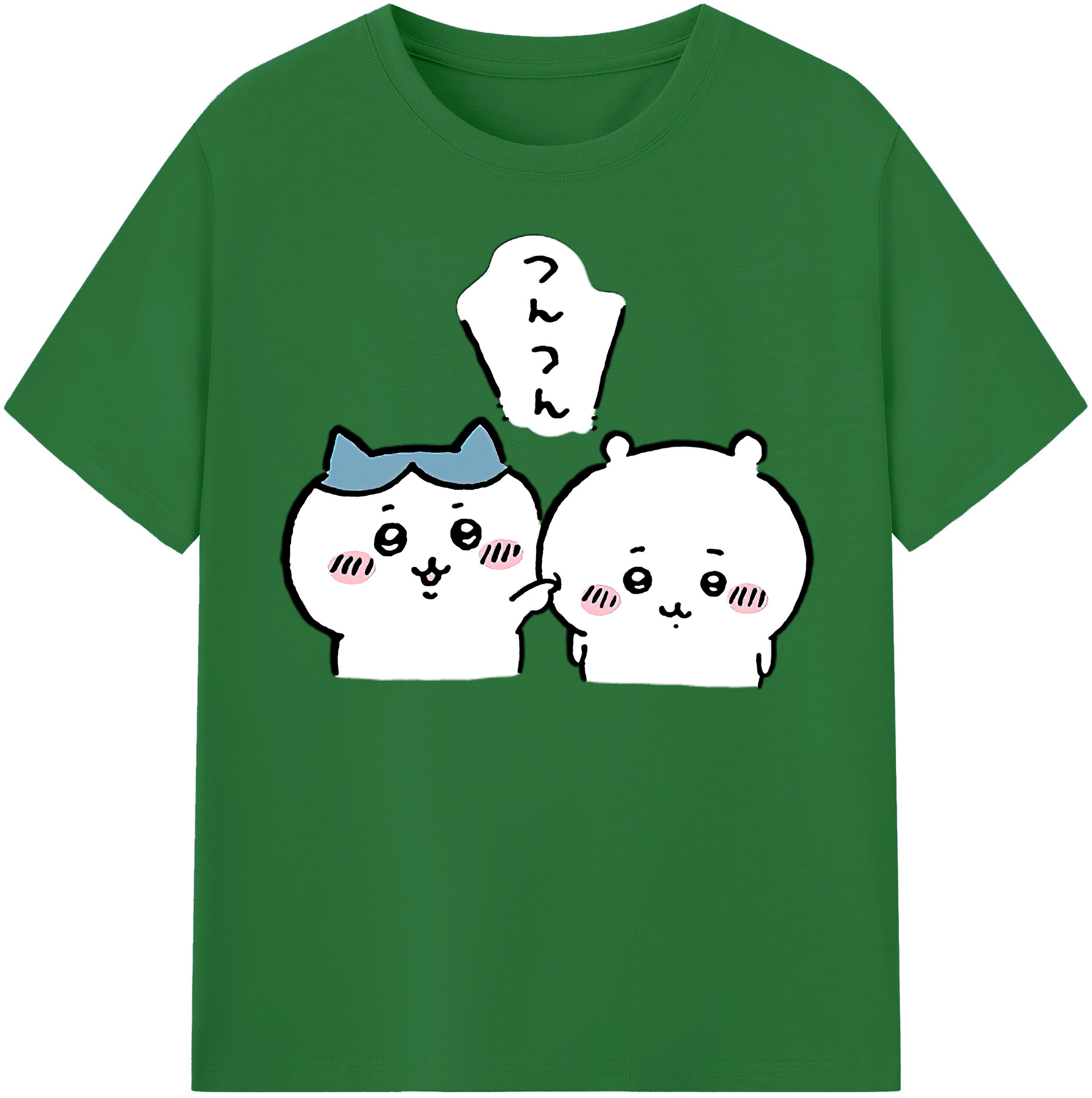 （画像用） ちいかわ ちいかわ Chii-kawa chiikawa 綿100％半袖Tシャツ（フロントプリント）