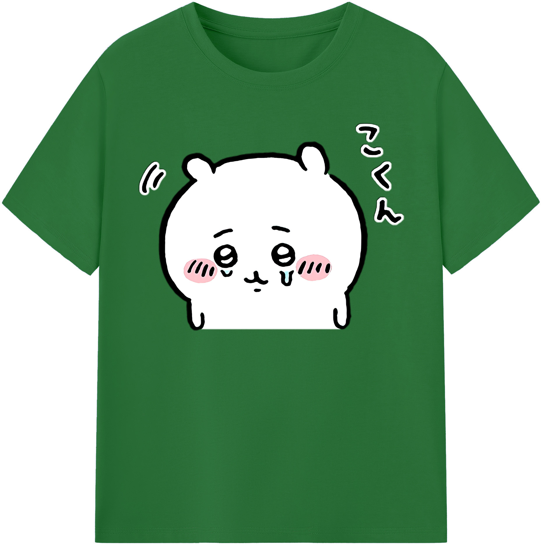 （画像用） ちいかわ ちいかわ Chii-kawa chiikawa 綿100％半袖Tシャツ（フロントプリント）