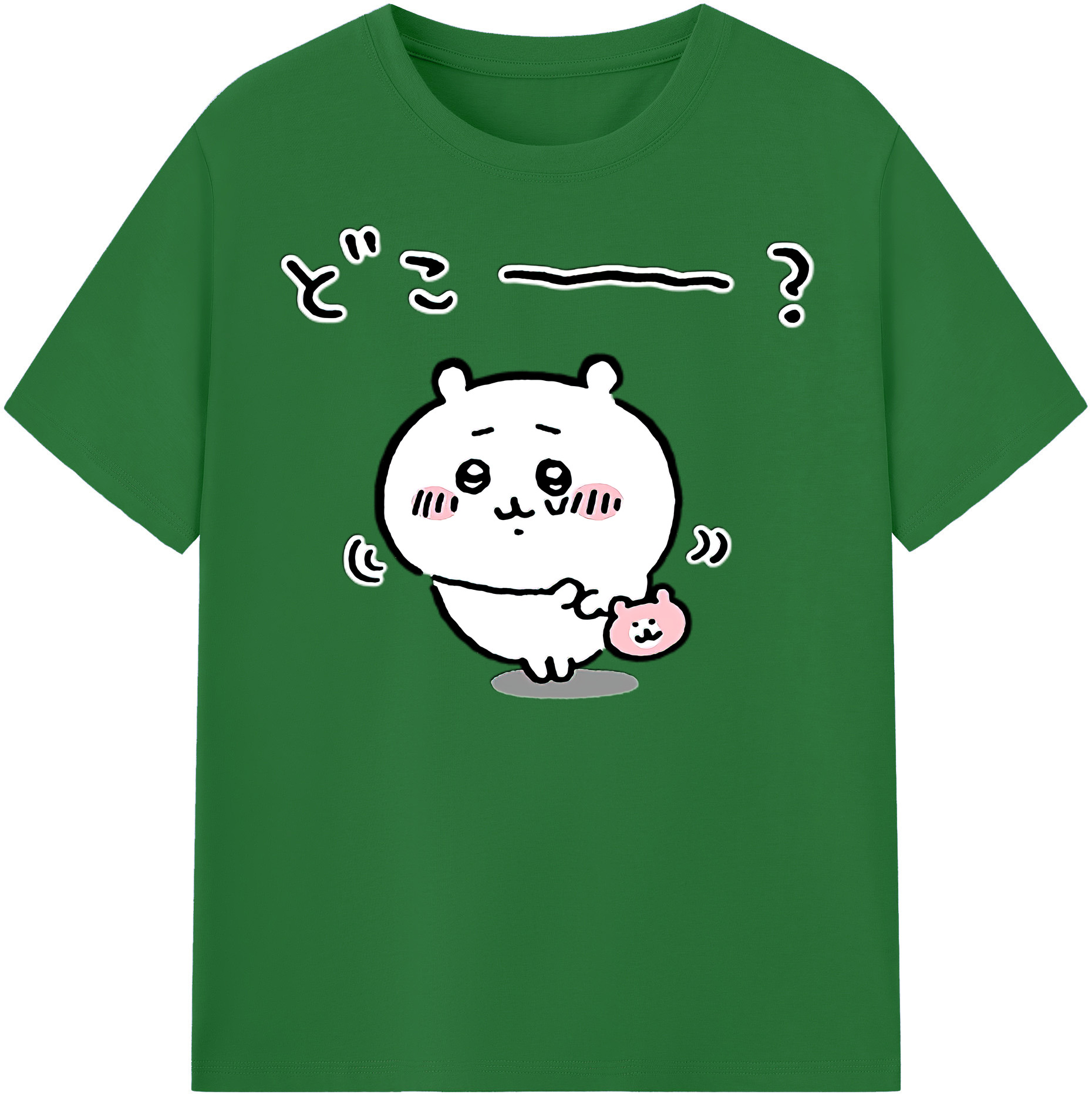 （画像用） ちいかわ ちいかわ Chii-kawa chiikawa 綿100％半袖Tシャツ（フロントプリント）
