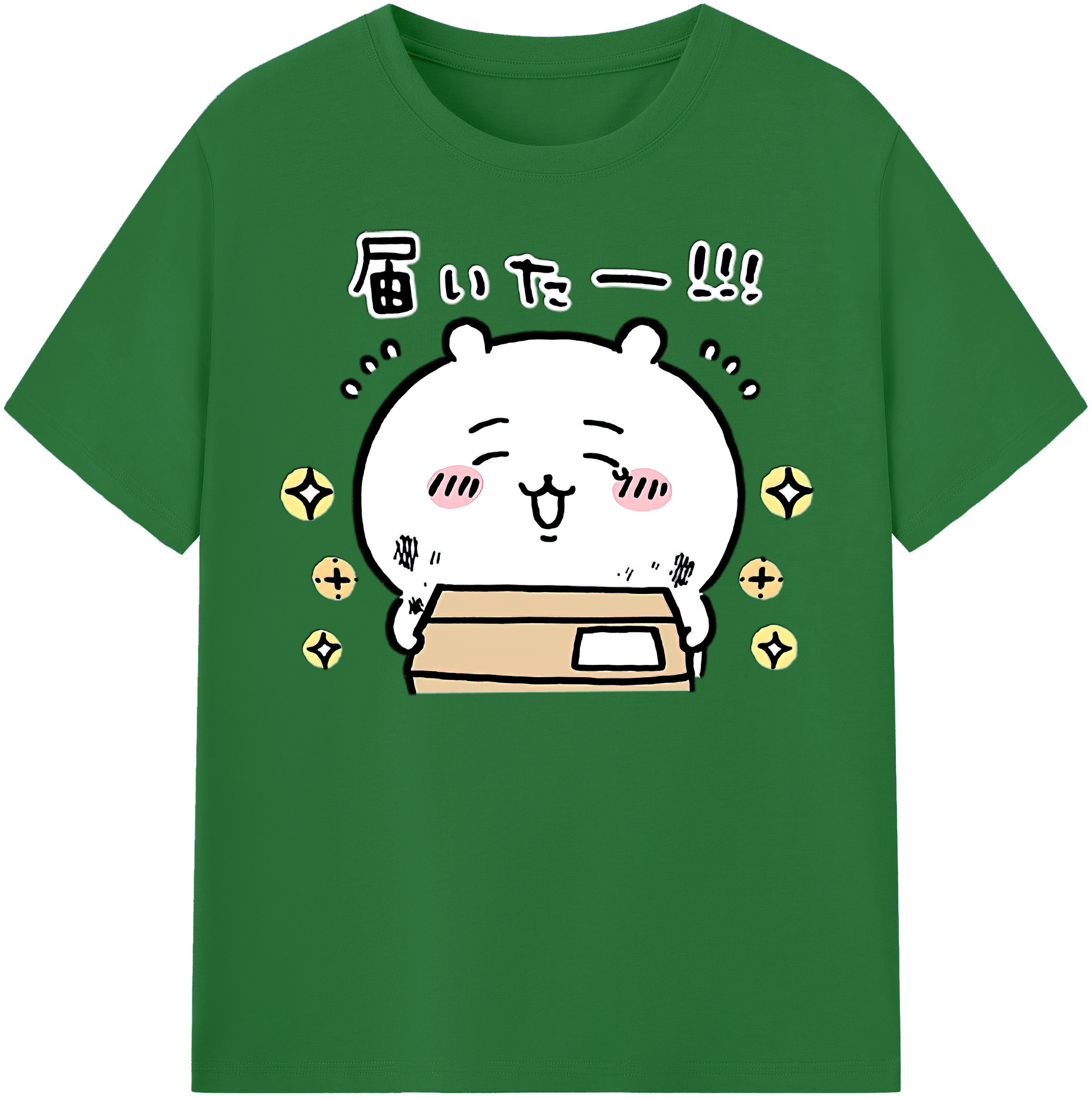 （画像用） ちいかわ ちいかわ Chii-kawa chiikawa 綿100％半袖Tシャツ（フロントプリント）