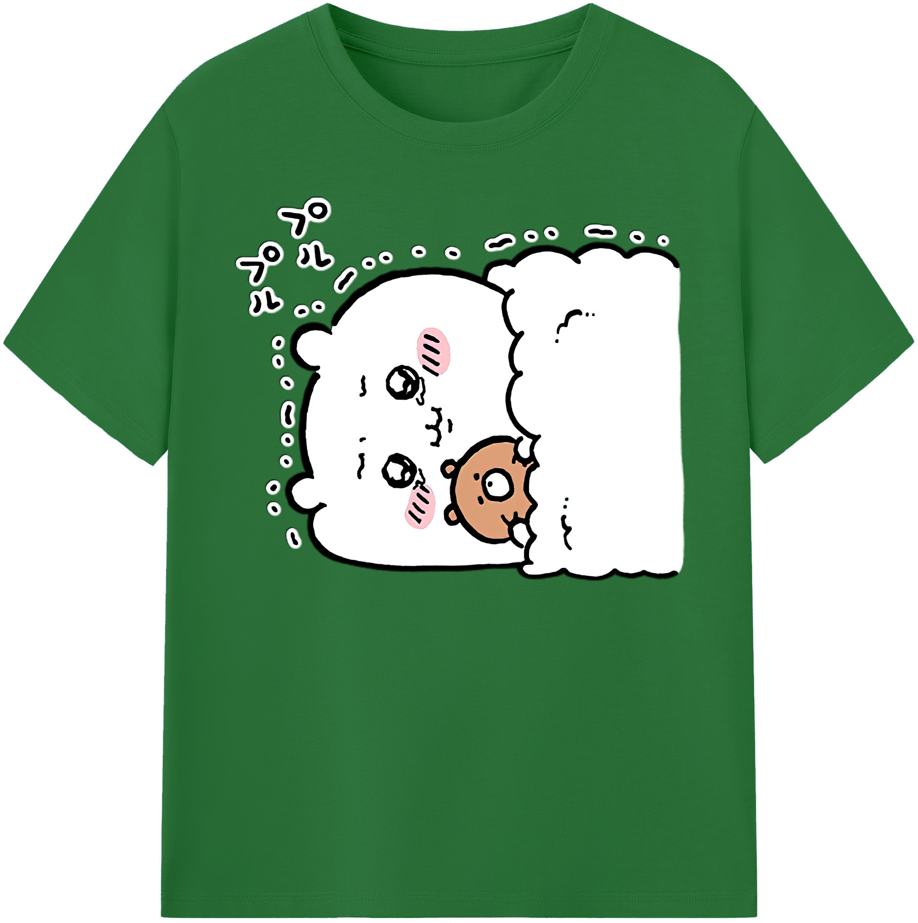 （画像用） ちいかわ ちいかわ Chii-kawa chiikawa 綿100％半袖Tシャツ（フロントプリント）