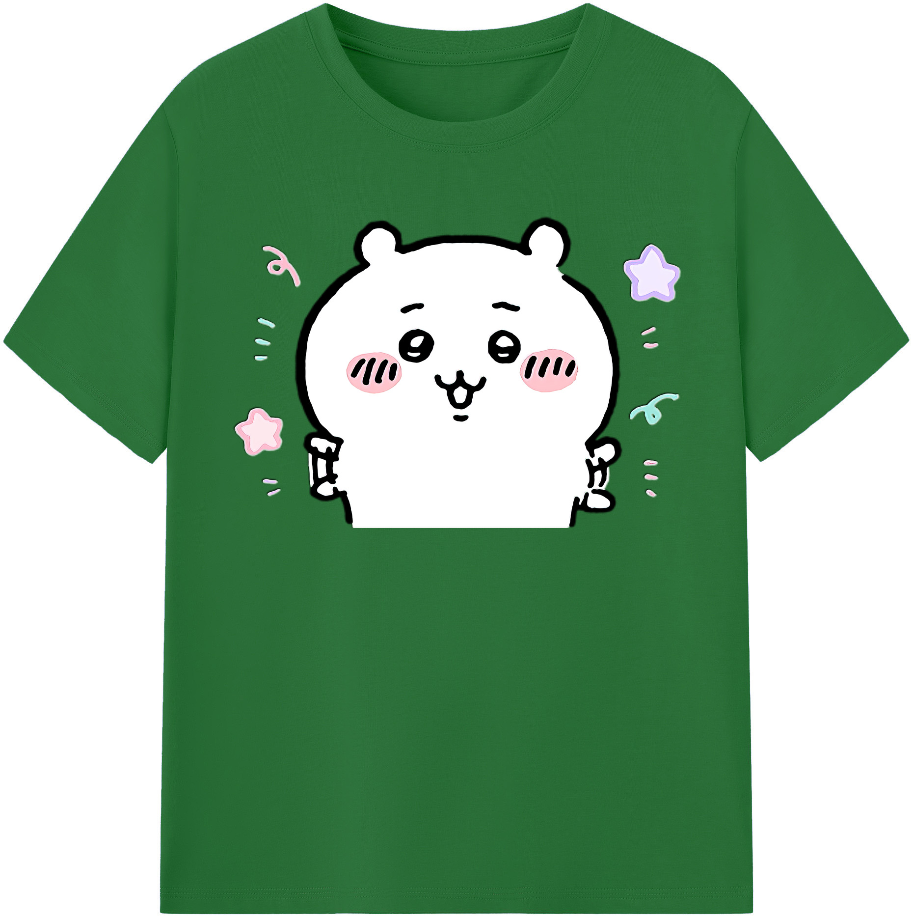 （画像用） ちいかわ ちいかわ Chii-kawa chiikawa 綿100％半袖Tシャツ（フロントプリント）