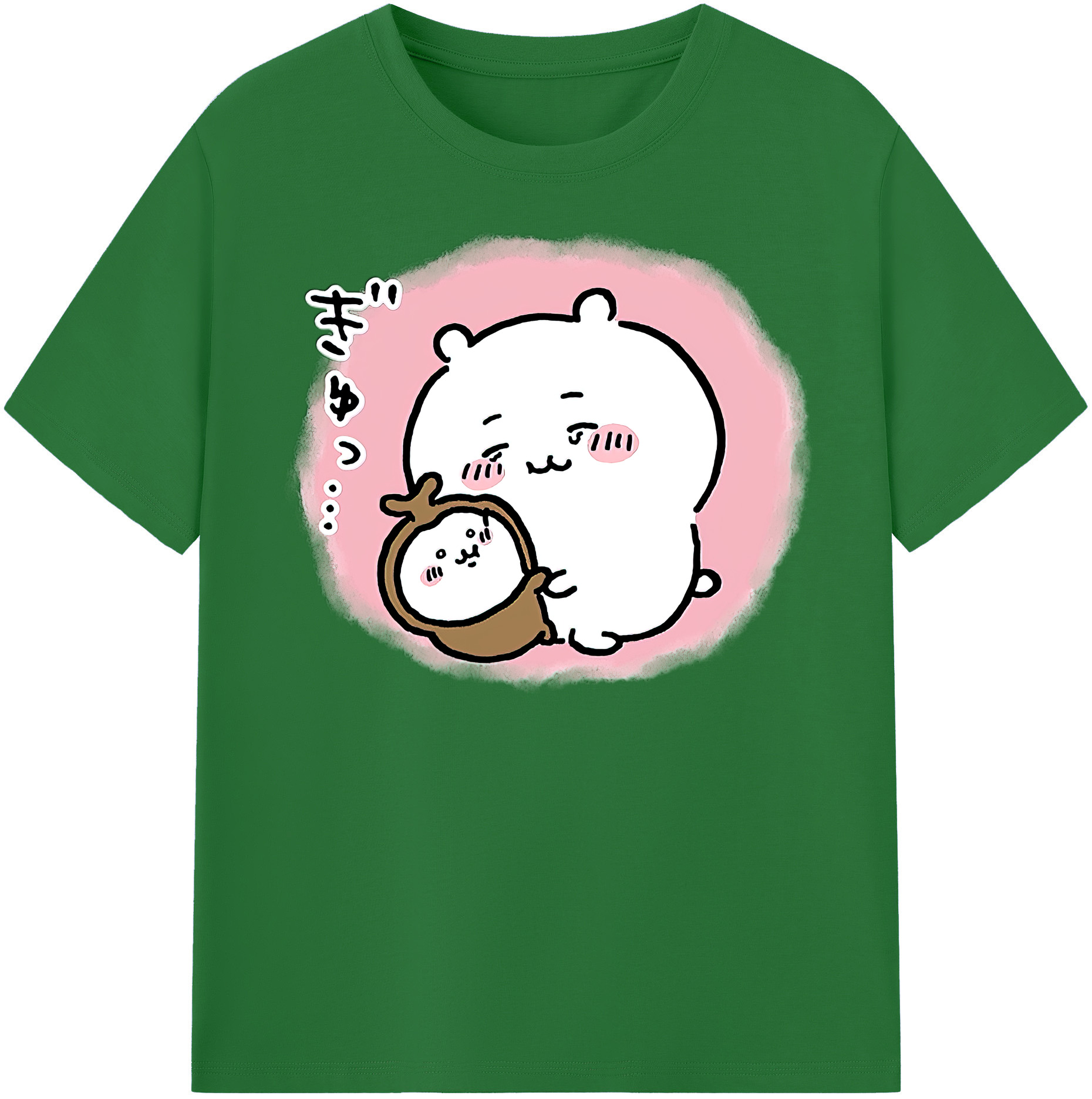 （画像用） ちいかわ ちいかわ Chii-kawa chiikawa 綿100％半袖Tシャツ（フロントプリント）