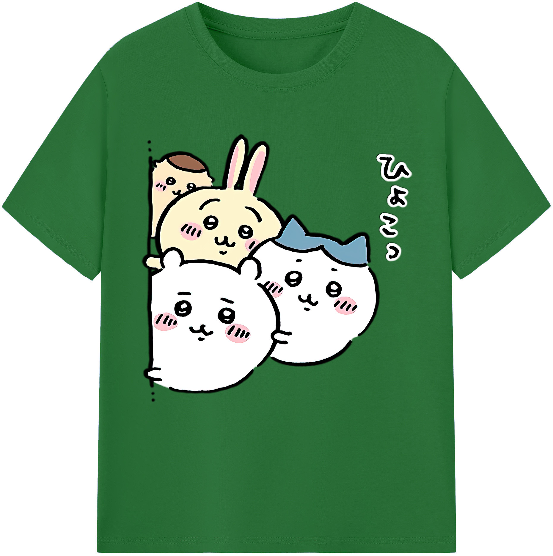 （画像用） ちいかわ ちいかわ Chii-kawa chiikawa 綿100％半袖Tシャツ（フロントプリント）