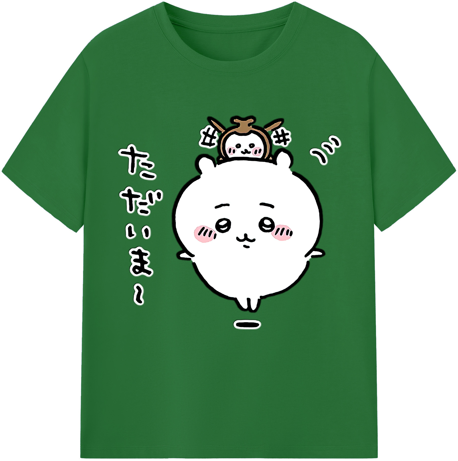 （画像用） ちいかわ ちいかわ Chii-kawa chiikawa 綿100％半袖Tシャツ（フロントプリント）