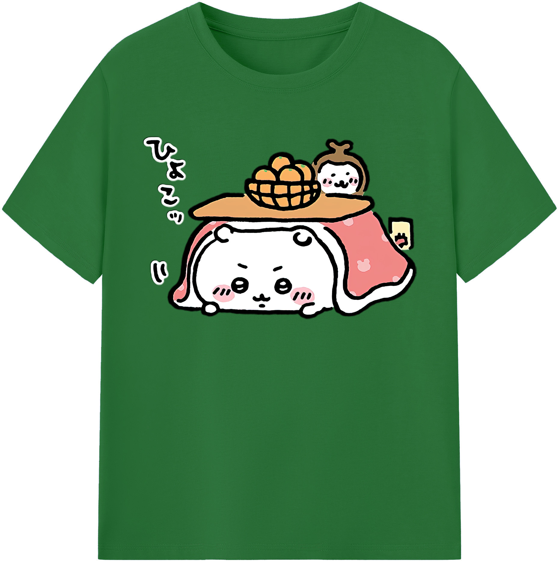 （画像用） ちいかわ ちいかわ Chii-kawa chiikawa 綿100％半袖Tシャツ（フロントプリント）