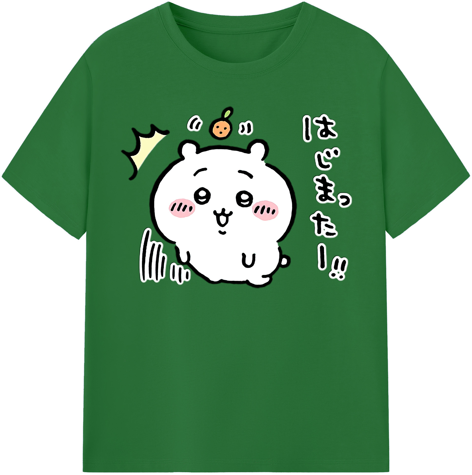 （画像用） ちいかわ ちいかわ Chii-kawa chiikawa 綿100％半袖Tシャツ（フロントプリント）
