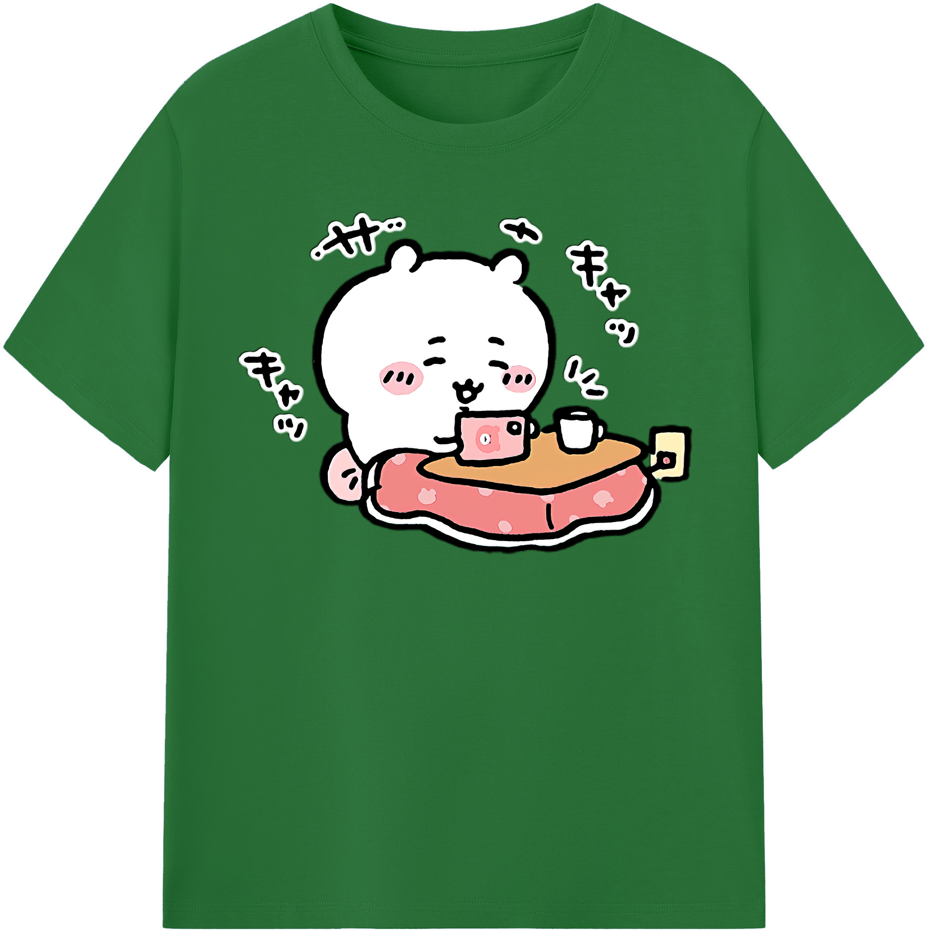 （画像用） ちいかわ ちいかわ Chii-kawa chiikawa 綿100％半袖Tシャツ（フロントプリント）