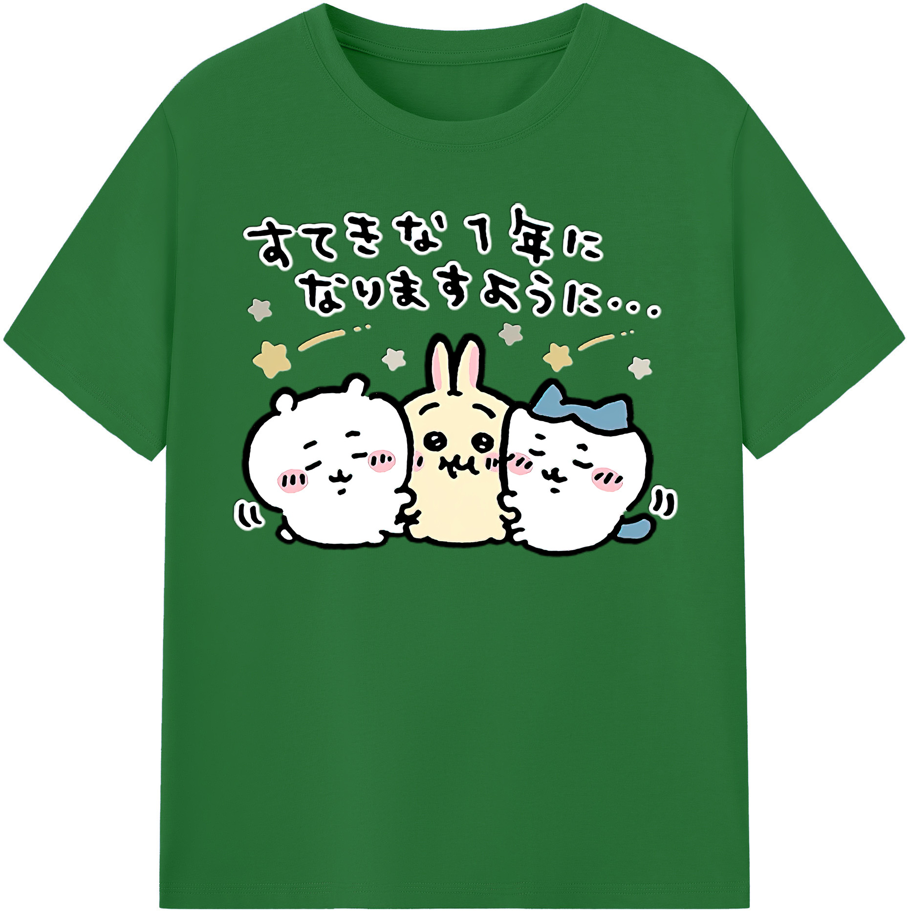 （画像用） ちいかわ ちいかわ Chii-kawa chiikawa 綿100％半袖Tシャツ（フロントプリント）