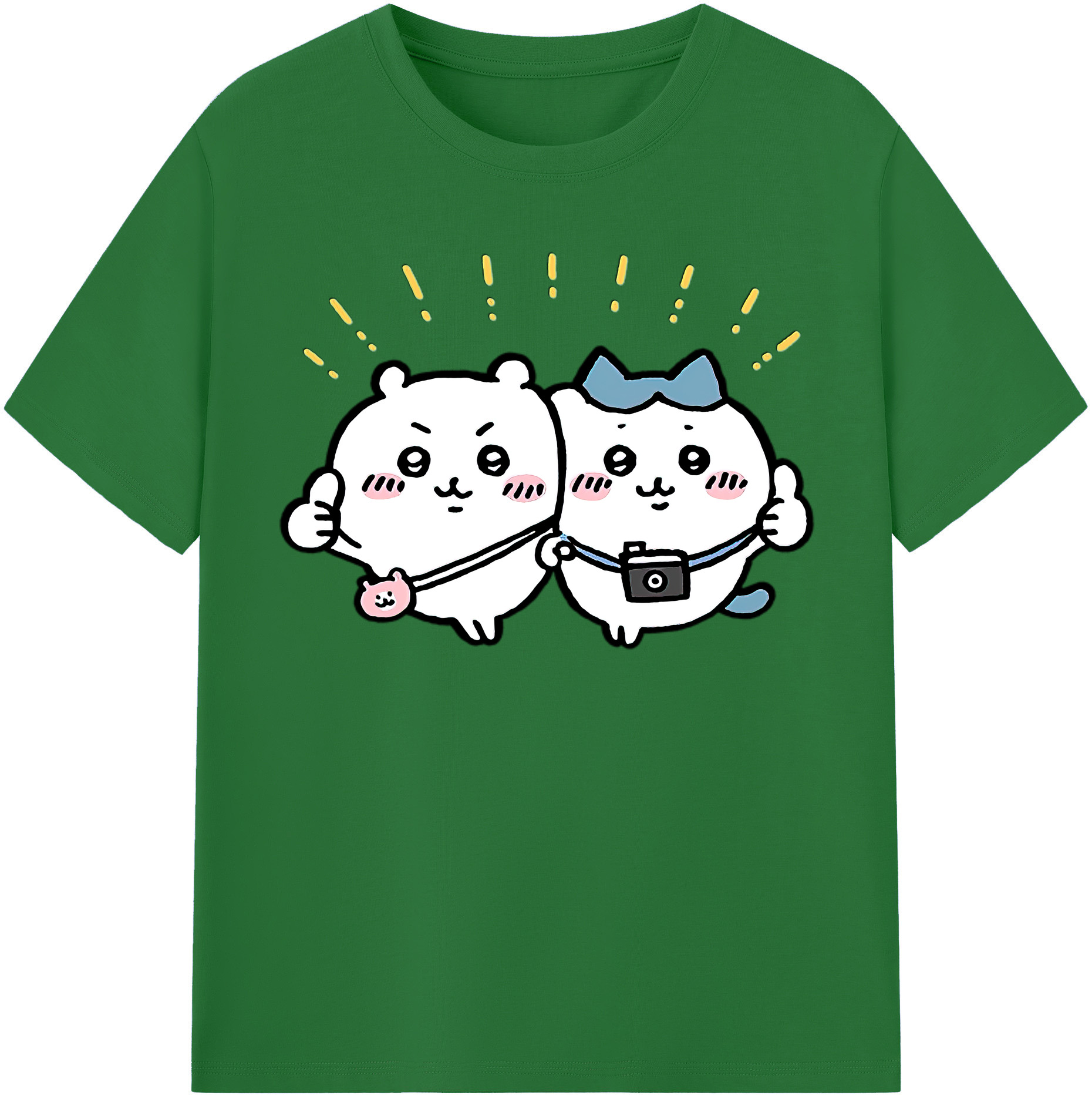 （画像用） ちいかわ ちいかわ Chii-kawa chiikawa 綿100％半袖Tシャツ（フロントプリント）