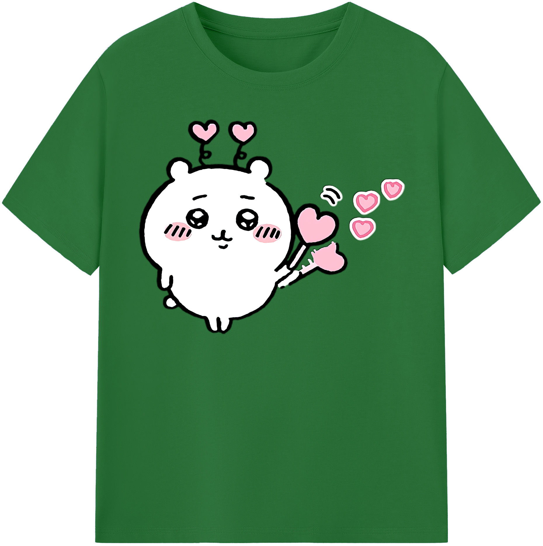 （画像用） ちいかわ ちいかわ Chii-kawa chiikawa 綿100％半袖Tシャツ（フロントプリント）