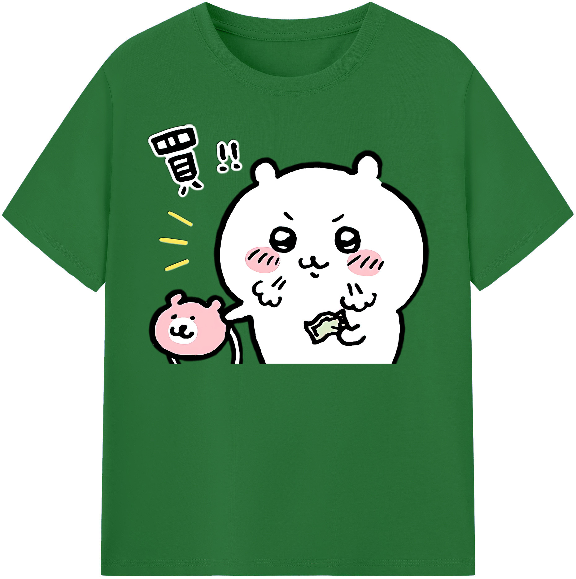 （画像用） ちいかわ ちいかわ Chii-kawa chiikawa 綿100％半袖Tシャツ（フロントプリント）