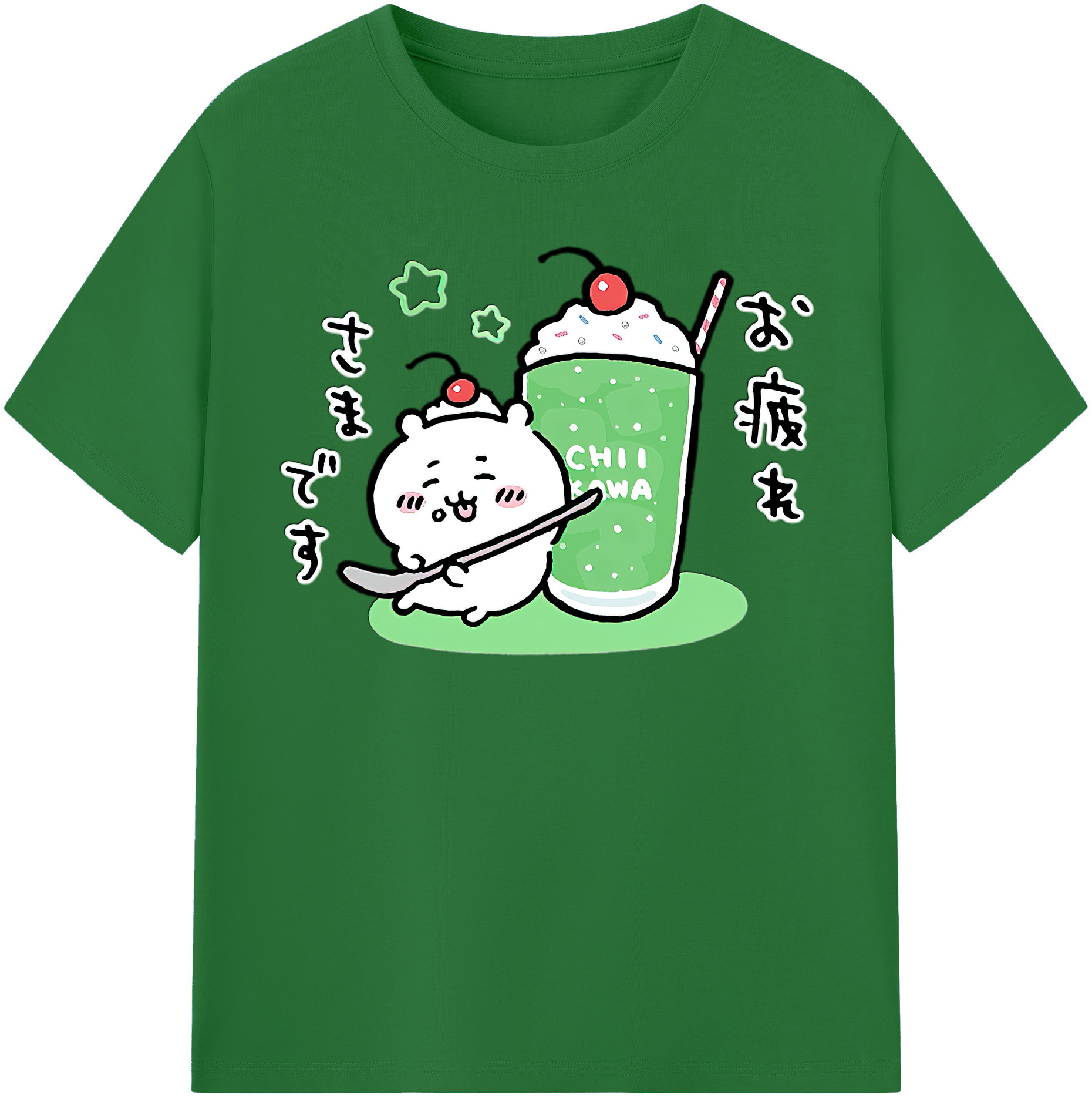 （画像用） ちいかわ ちいかわ Chii-kawa chiikawa 綿100％半袖Tシャツ（フロントプリント）