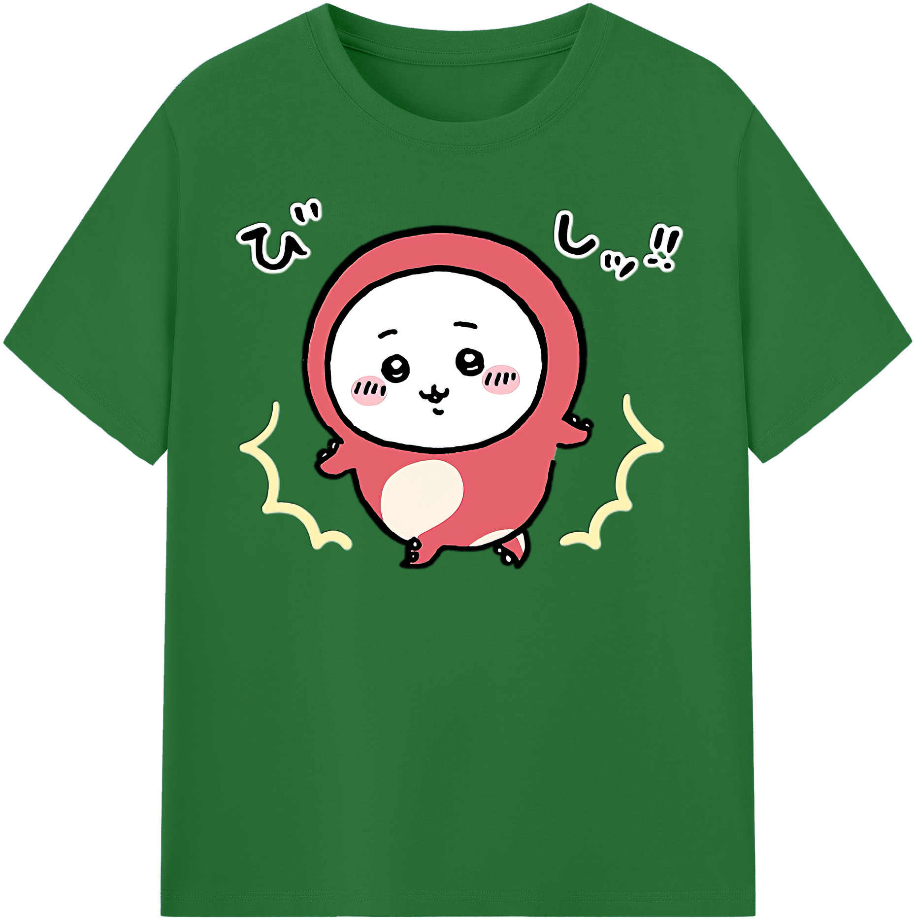 （画像用） ちいかわ ちいかわ Chii-kawa chiikawa 綿100％半袖Tシャツ（フロントプリント）