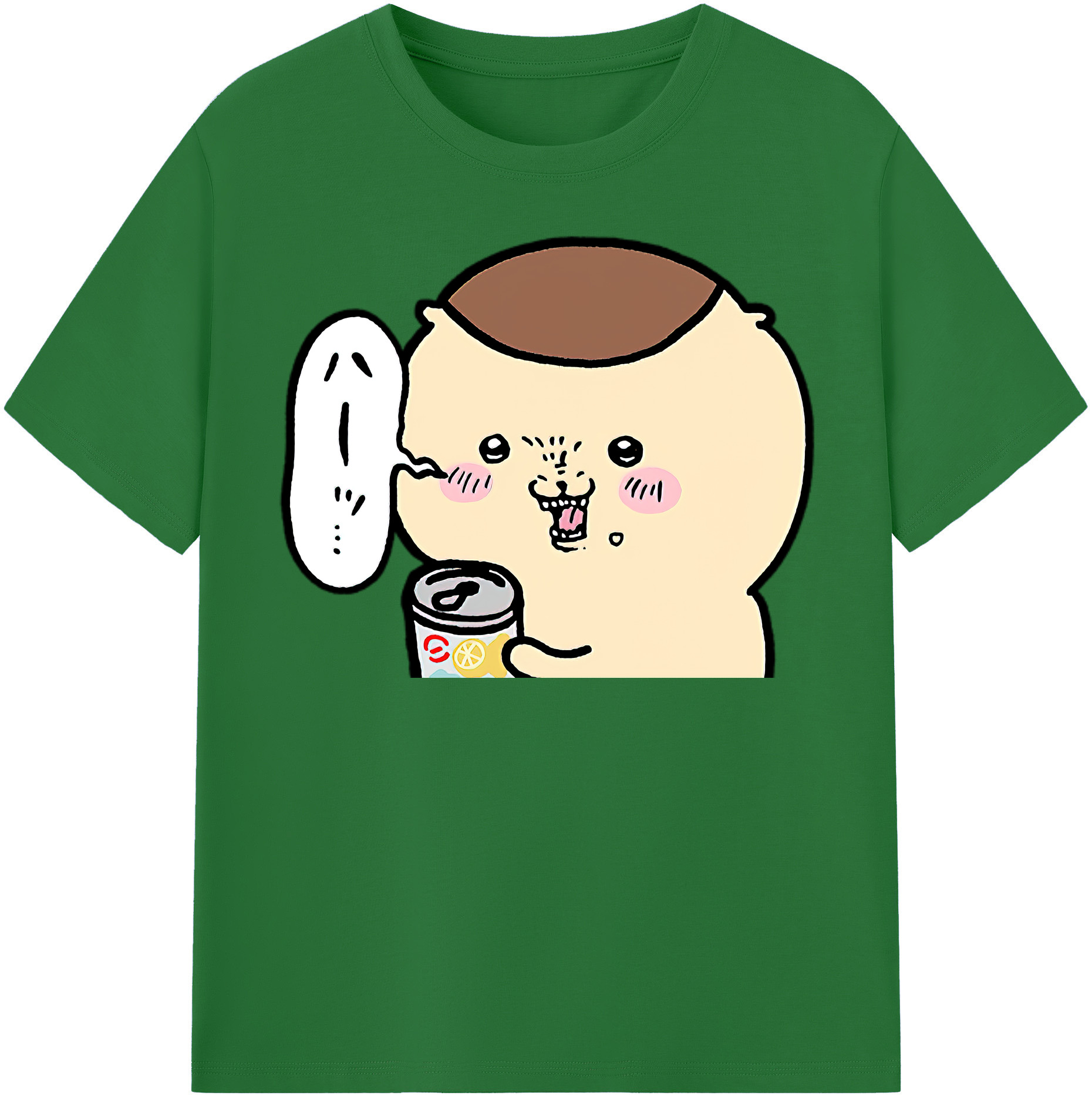（画像用） ちいかわ くりまんじゅう Chii-kawa kuri manjū 綿100％半袖Tシャツ（フロントプリント）