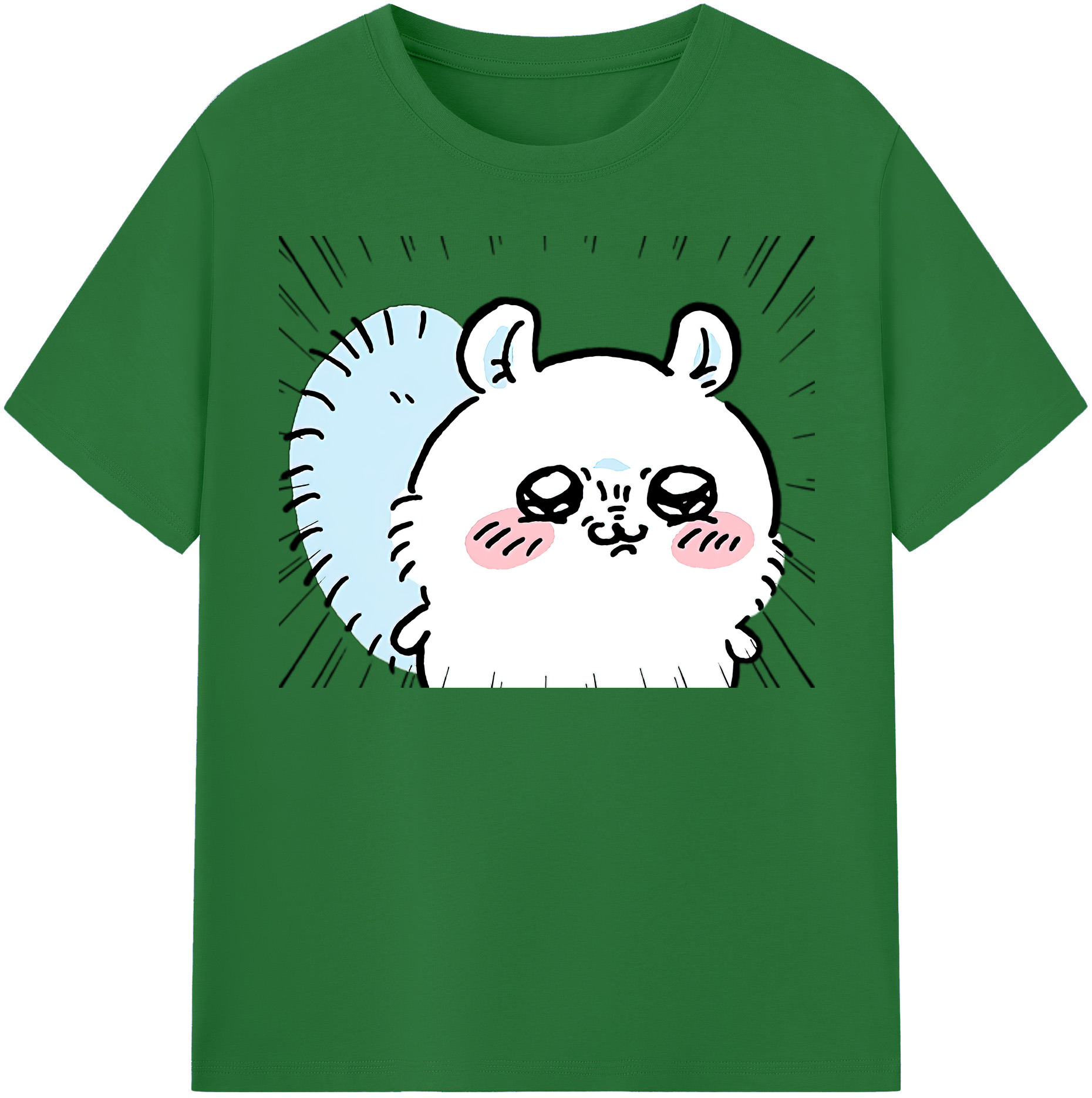 （画像用） ちいかわ モモンガ Chii-kawa Momonga 綿100％半袖Tシャツ（フロントプリント）