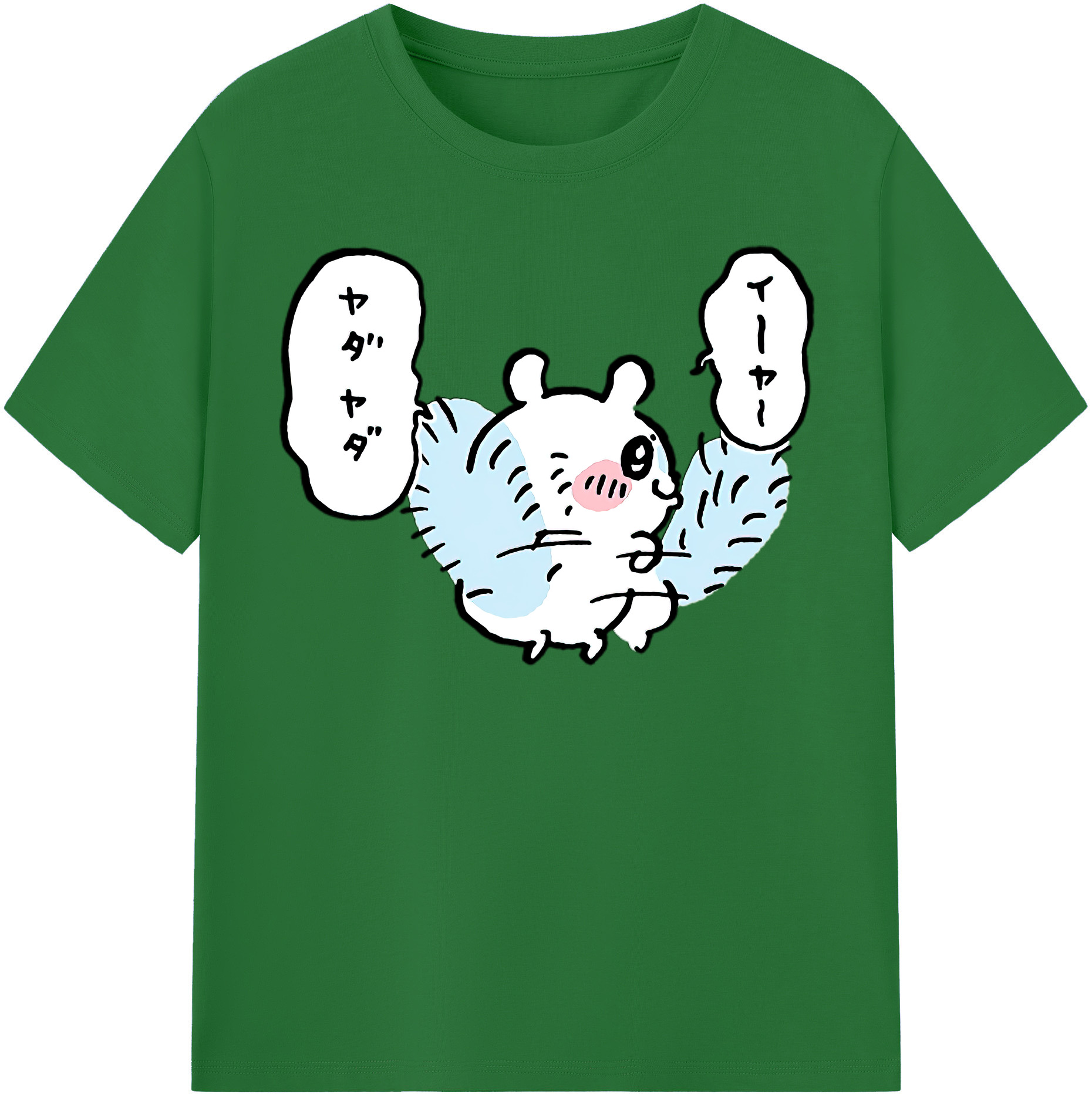 （画像用） ちいかわ モモンガ Chii-kawa Momonga 綿100％半袖Tシャツ（フロントプリント）