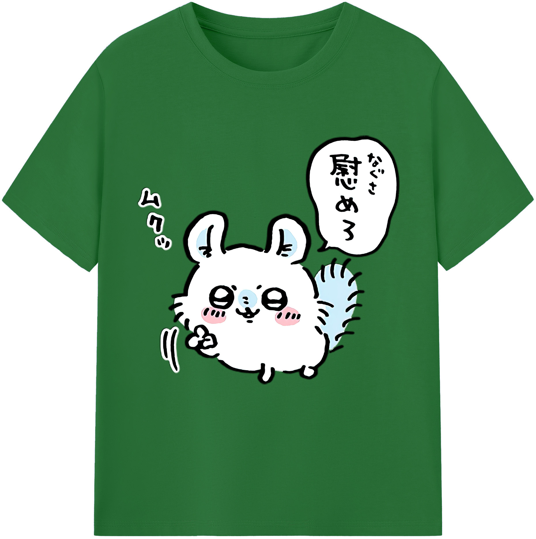 （画像用） ちいかわ モモンガ Chii-kawa Momonga 綿100％半袖Tシャツ（フロントプリント）