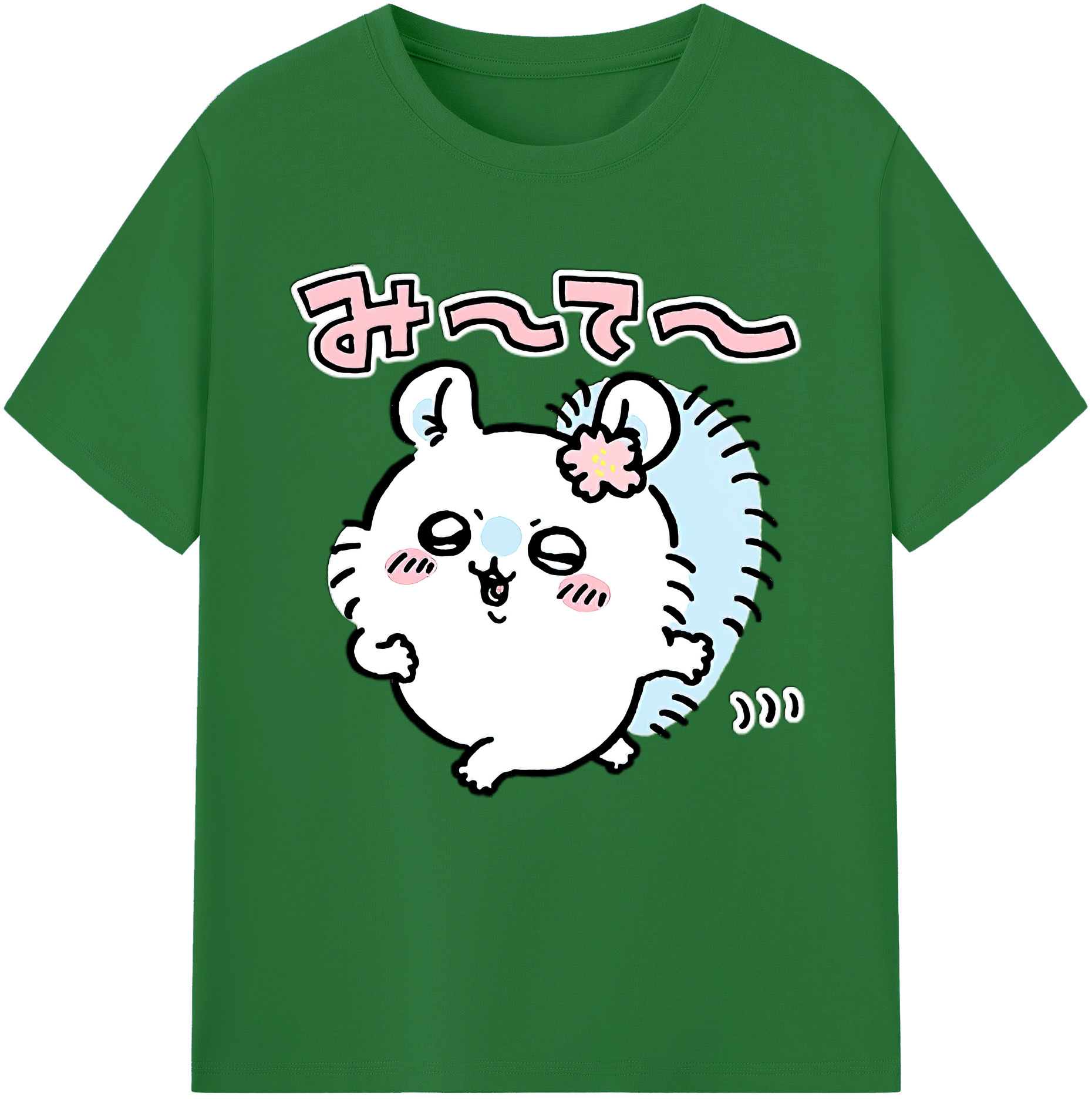 （画像用） ちいかわ モモンガ Chii-kawa Momonga 綿100％半袖Tシャツ（フロントプリント）
