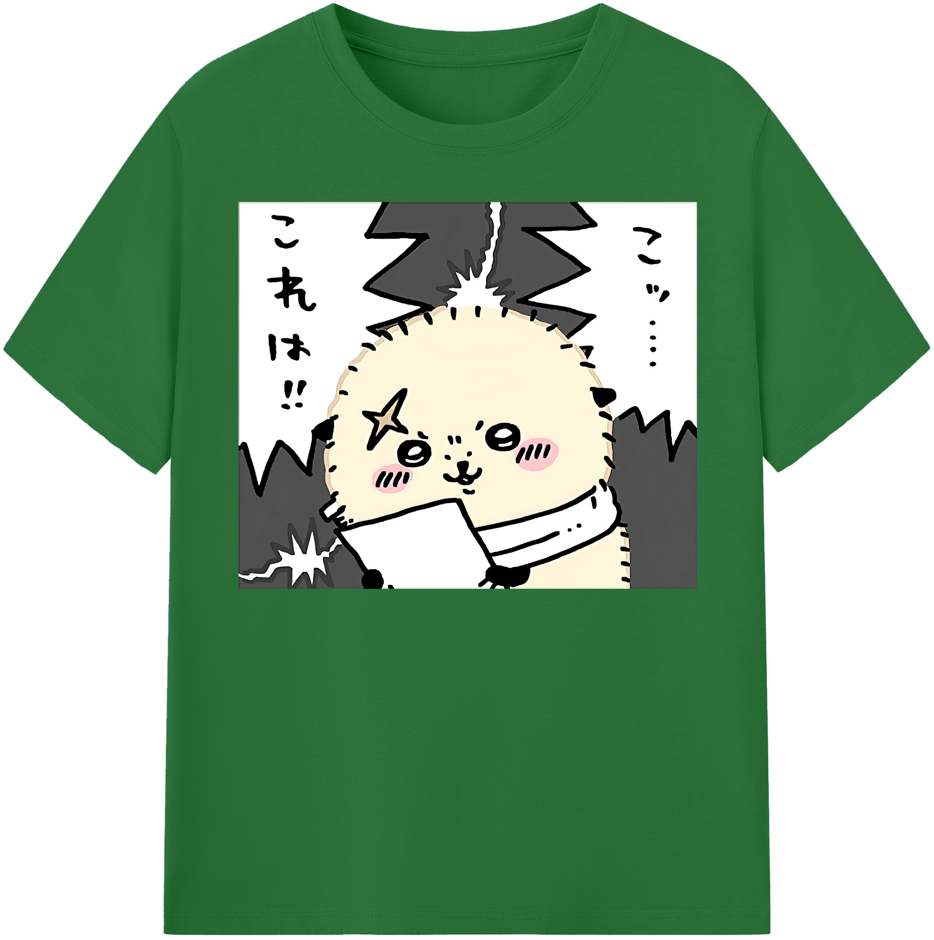 （画像用） ちいかわ ラッコ Chii-kawa Sea otter 綿100％半袖Tシャツ（フロントプリント）