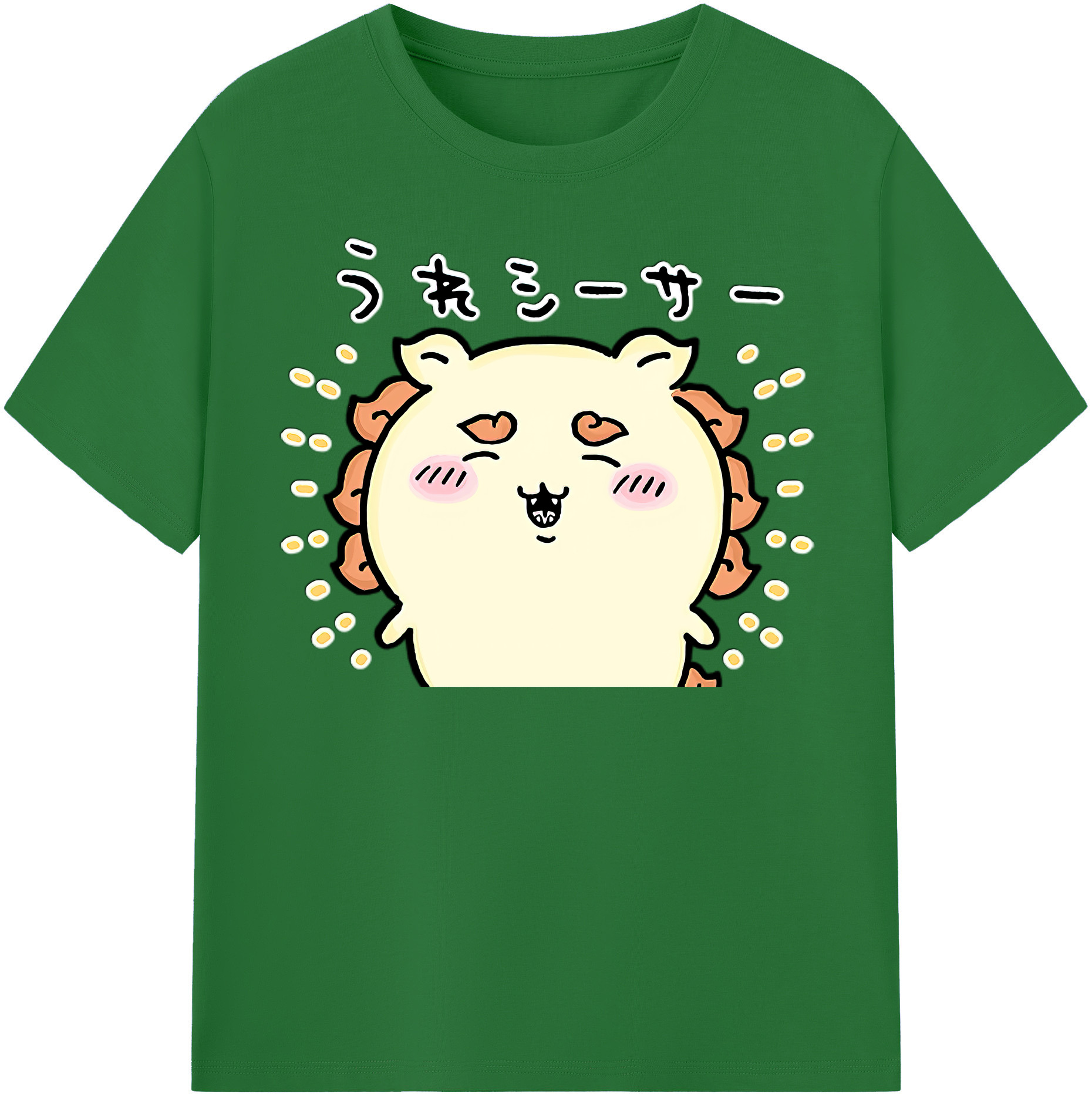（画像用） ちいかわ シーサー Chii-kawa Shisa 綿100％半袖Tシャツ（フロントプリント）