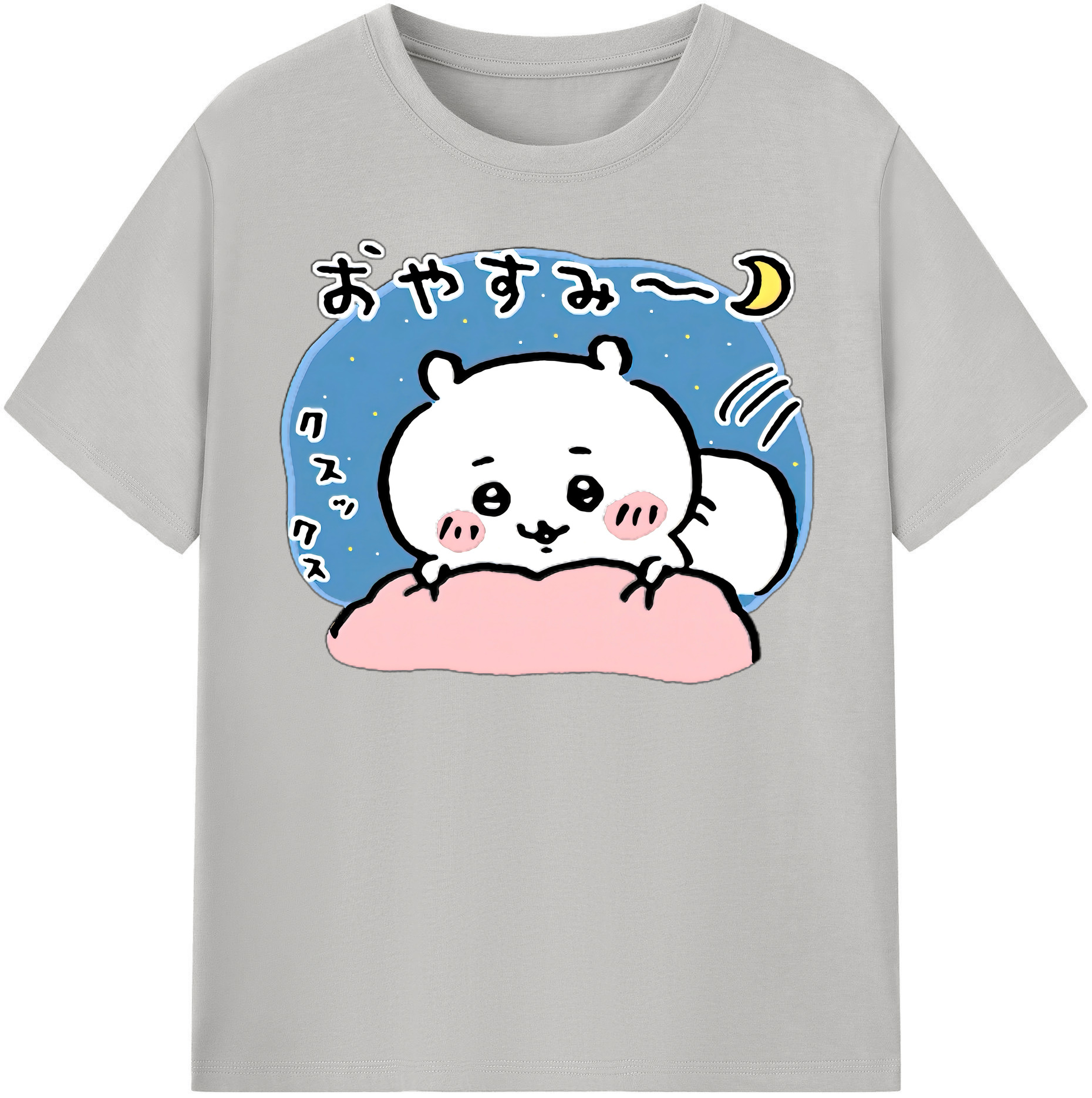 （画像用） ちいかわ ちいかわ Chii-kawa chiikawa 綿100％半袖Tシャツ（フロントプリント）
