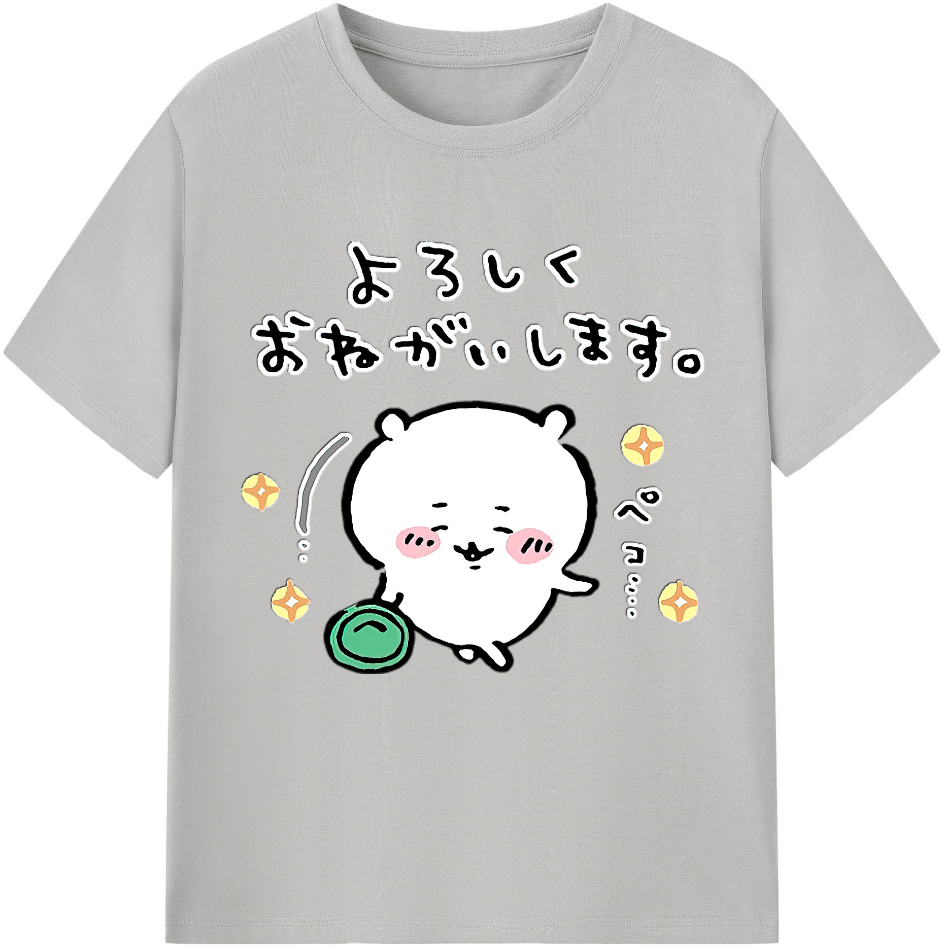 （画像用） ちいかわ ちいかわ Chii-kawa chiikawa 綿100％半袖Tシャツ（フロントプリント）