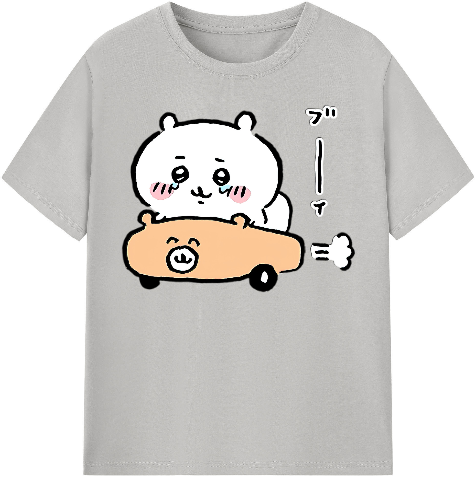 （画像用） ちいかわ ちいかわ Chii-kawa chiikawa 綿100％半袖Tシャツ（フロントプリント）