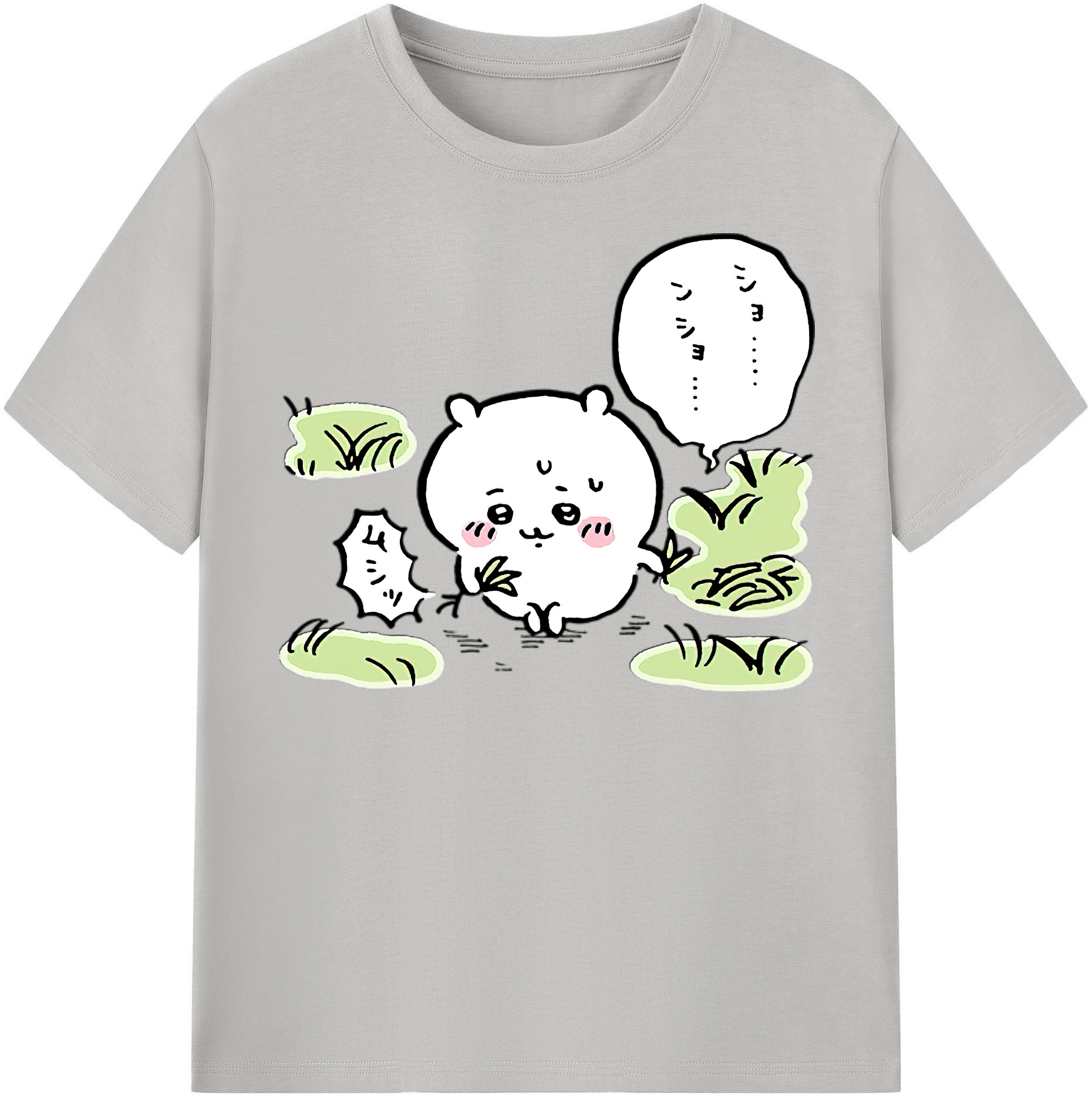 （画像用） ちいかわ ちいかわ Chii-kawa chiikawa 綿100％半袖Tシャツ（フロントプリント）