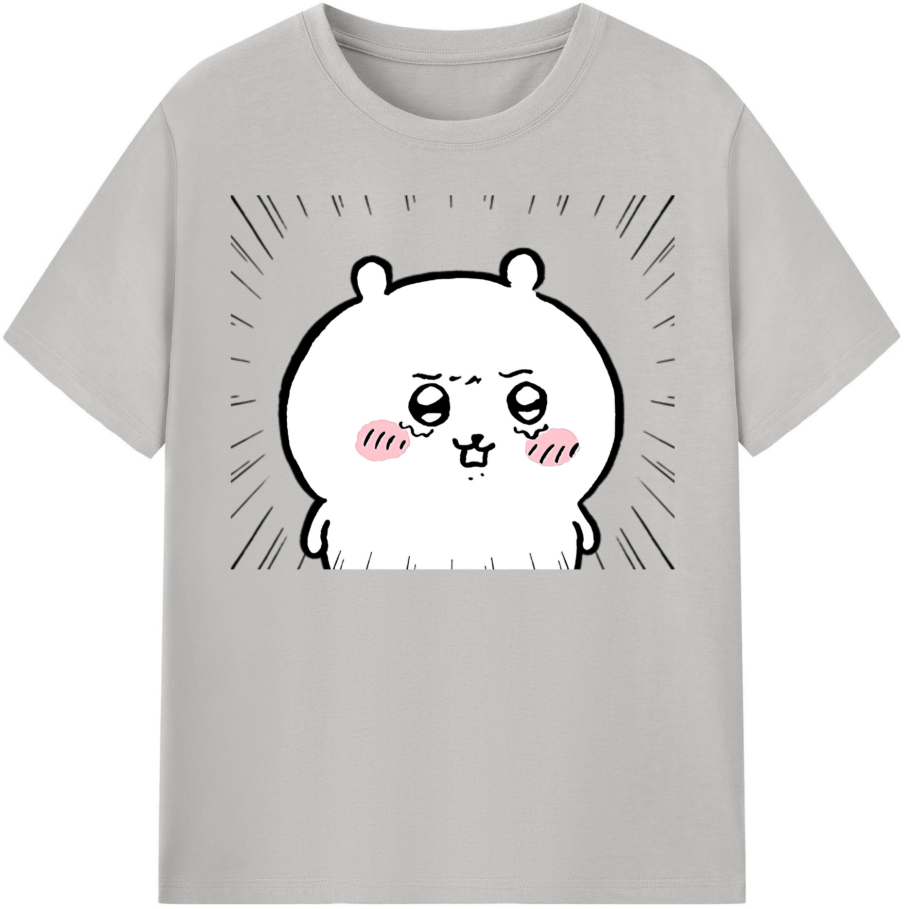 （画像用） ちいかわ ちいかわ Chii-kawa chiikawa 綿100％半袖Tシャツ（フロントプリント）