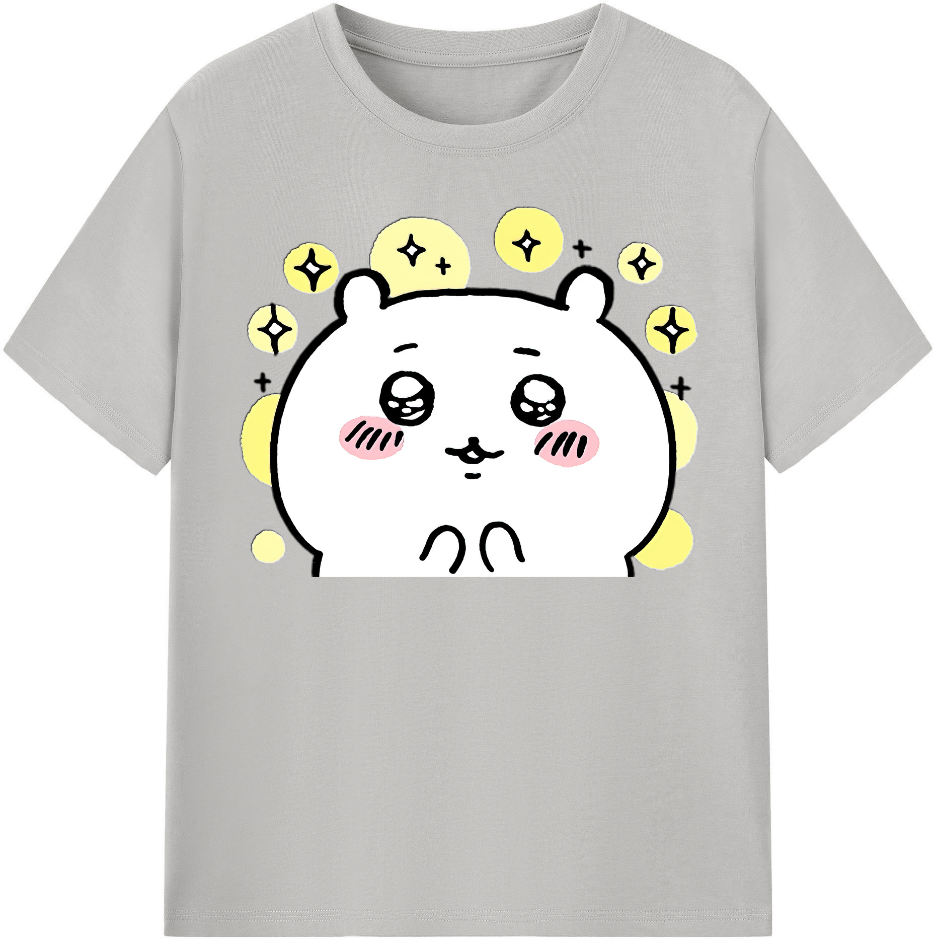 （画像用） ちいかわ ちいかわ Chii-kawa chiikawa 綿100％半袖Tシャツ（フロントプリント）