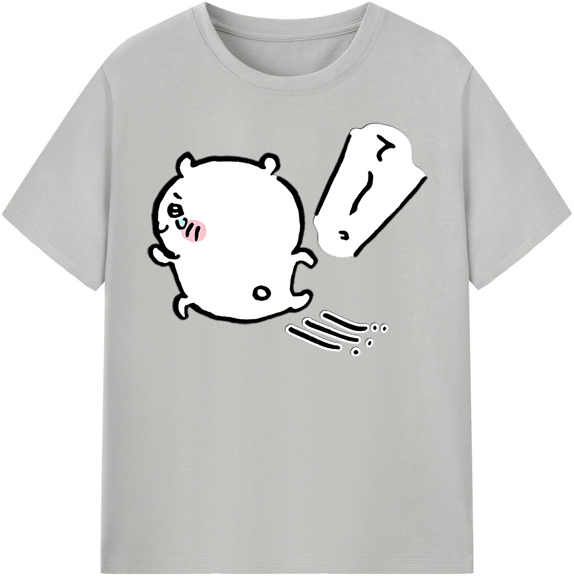 （画像用） ちいかわ ちいかわ Chii-kawa chiikawa 綿100％半袖Tシャツ（フロントプリント）