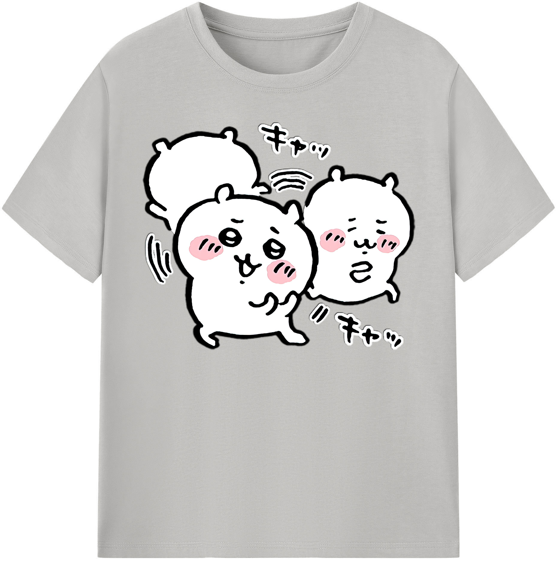 （画像用） ちいかわ ちいかわ Chii-kawa chiikawa 綿100％半袖Tシャツ（フロントプリント）