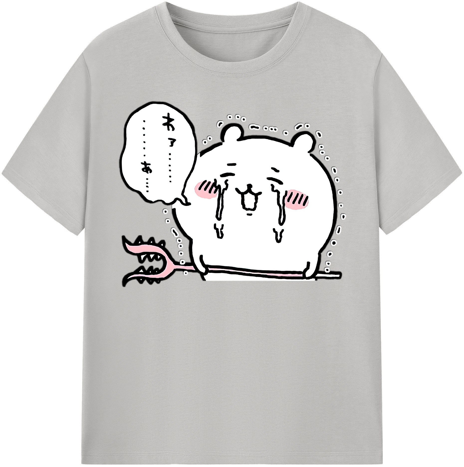 （画像用） ちいかわ ちいかわ Chii-kawa chiikawa 綿100％半袖Tシャツ（フロントプリント）