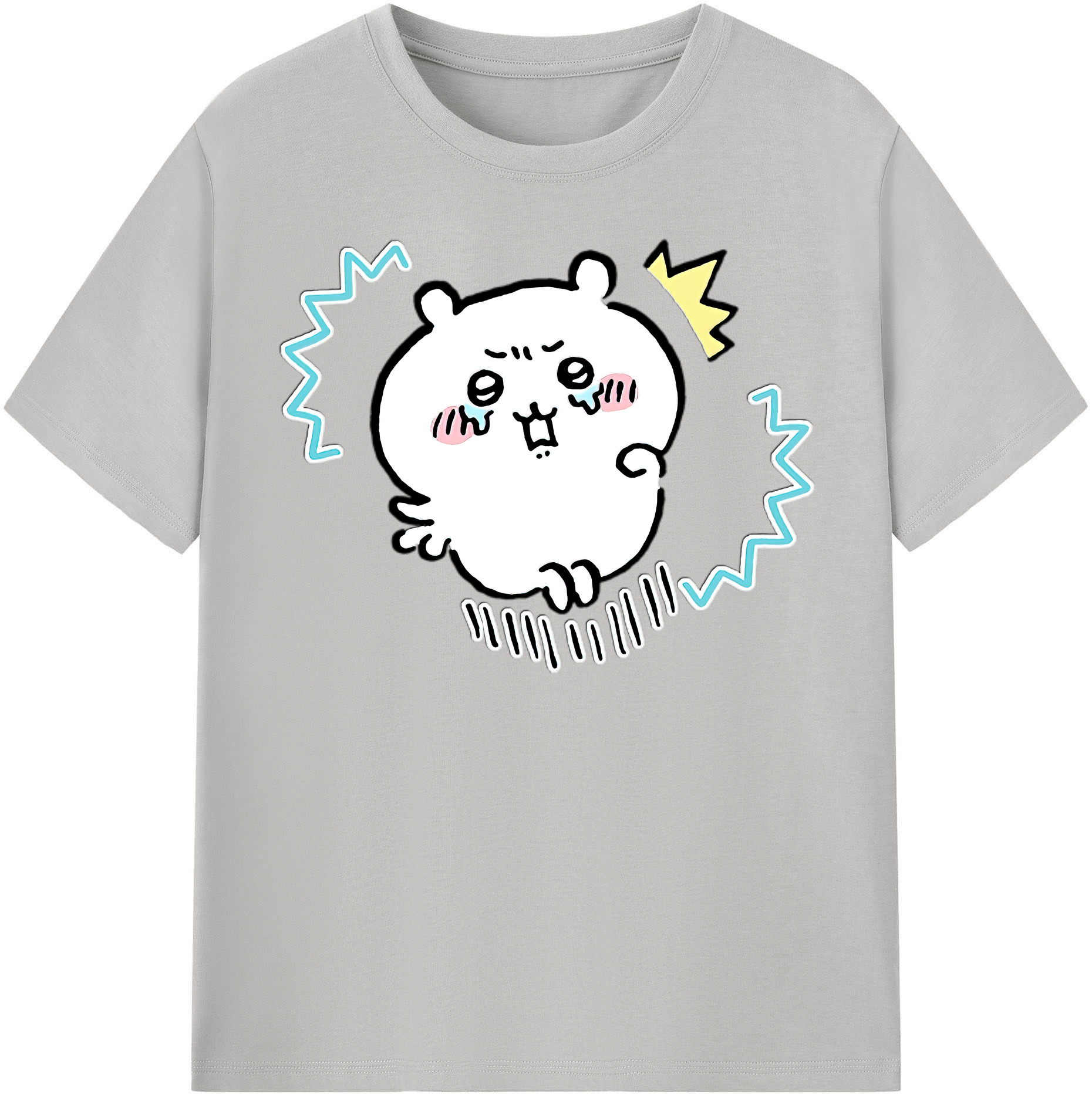（画像用） ちいかわ ちいかわ Chii-kawa chiikawa 綿100％半袖Tシャツ（フロントプリント）