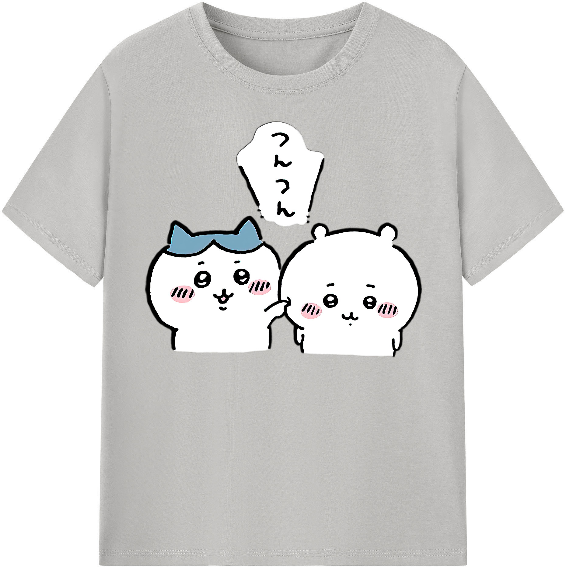 （画像用） ちいかわ ちいかわ Chii-kawa chiikawa 綿100％半袖Tシャツ（フロントプリント）