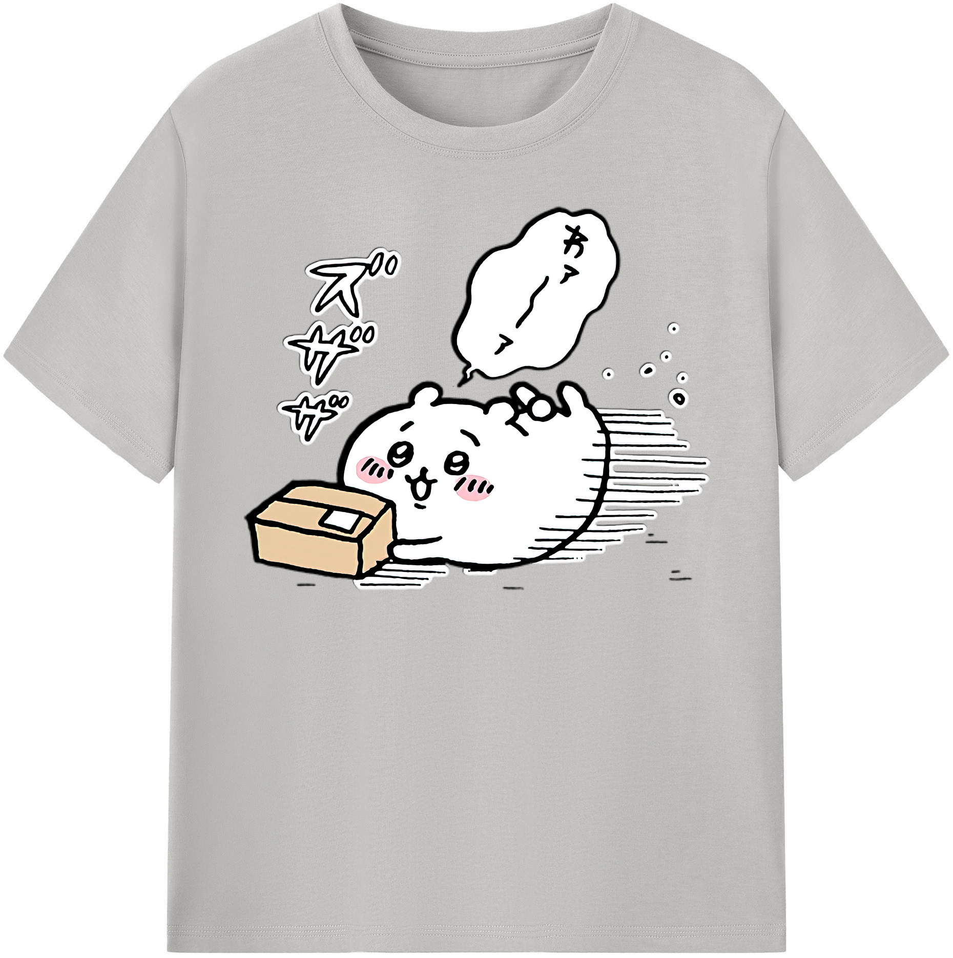 （画像用） ちいかわ ちいかわ Chii-kawa chiikawa 綿100％半袖Tシャツ（フロントプリント）