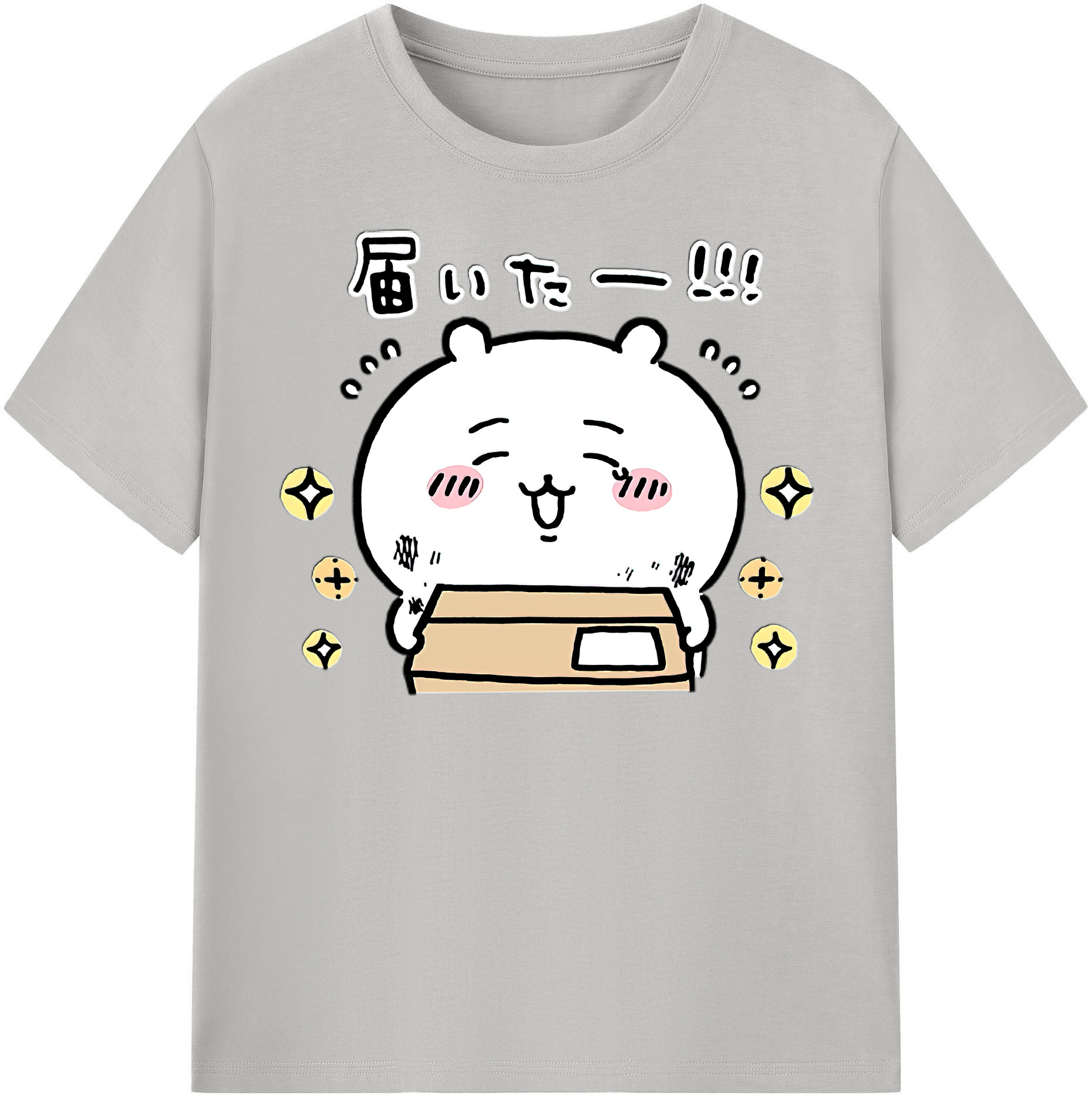 （画像用） ちいかわ ちいかわ Chii-kawa chiikawa 綿100％半袖Tシャツ（フロントプリント）