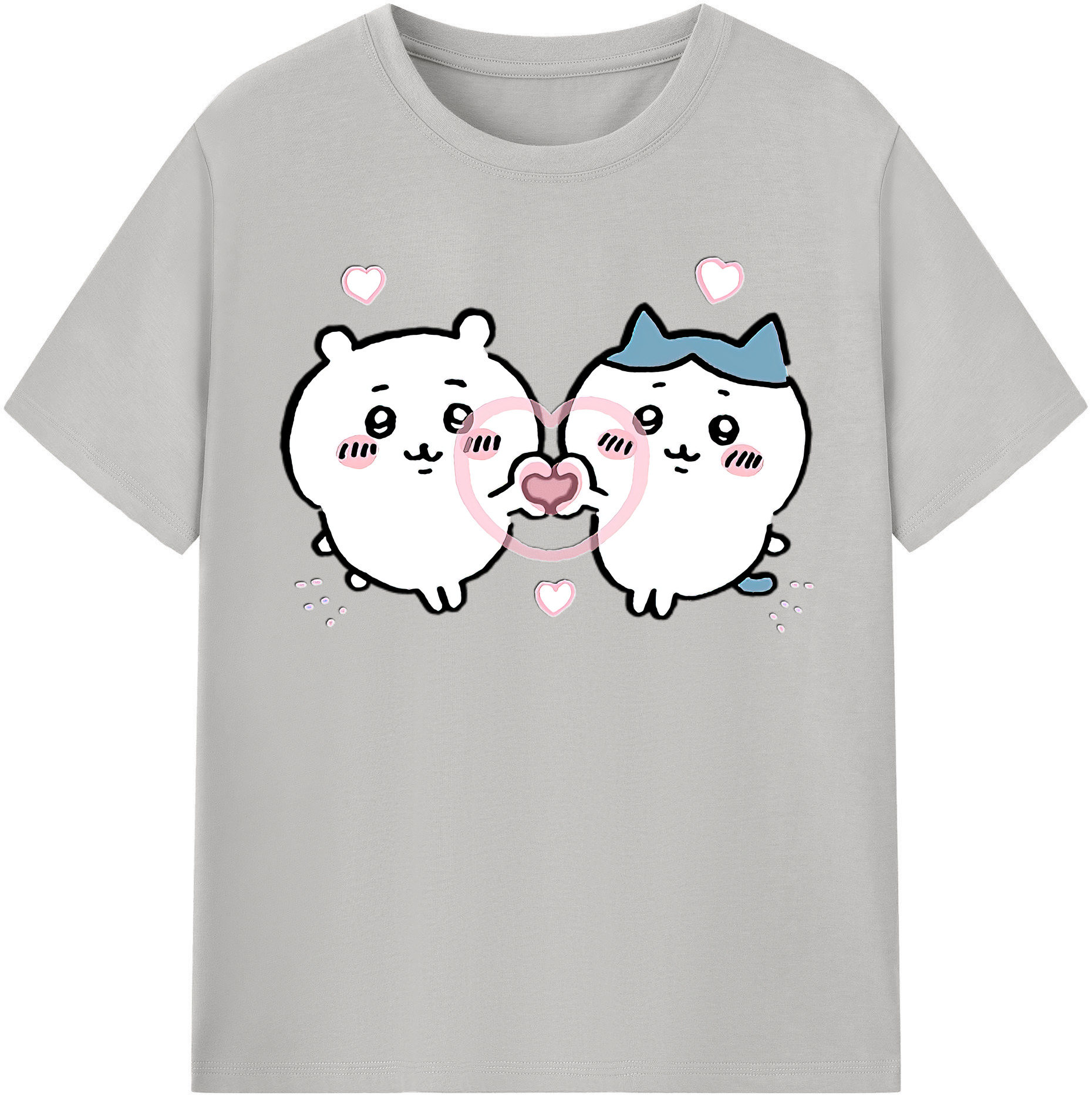 （画像用） ちいかわ ちいかわ Chii-kawa chiikawa 綿100％半袖Tシャツ（フロントプリント）