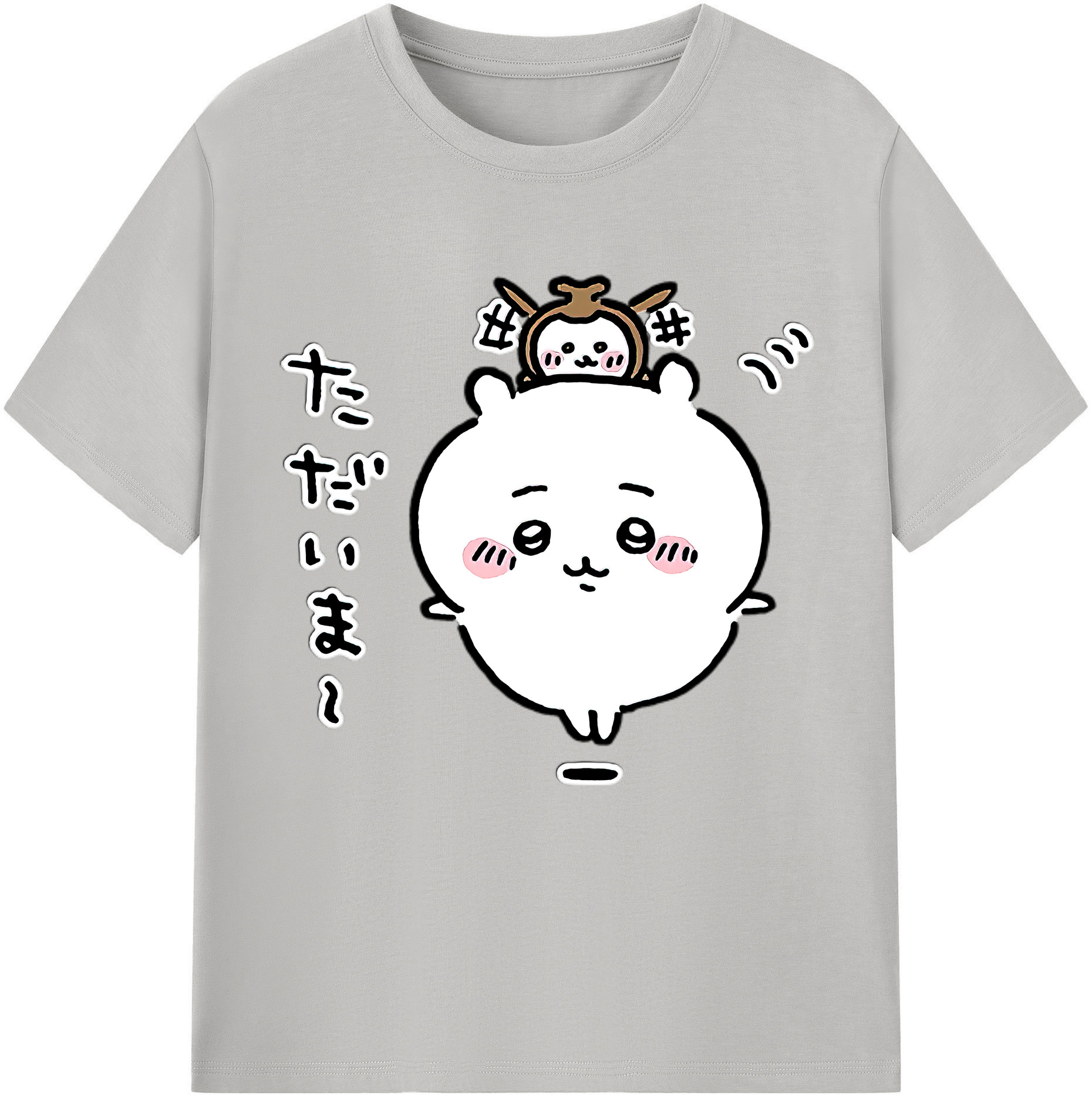 （画像用） ちいかわ ちいかわ Chii-kawa chiikawa 綿100％半袖Tシャツ（フロントプリント）