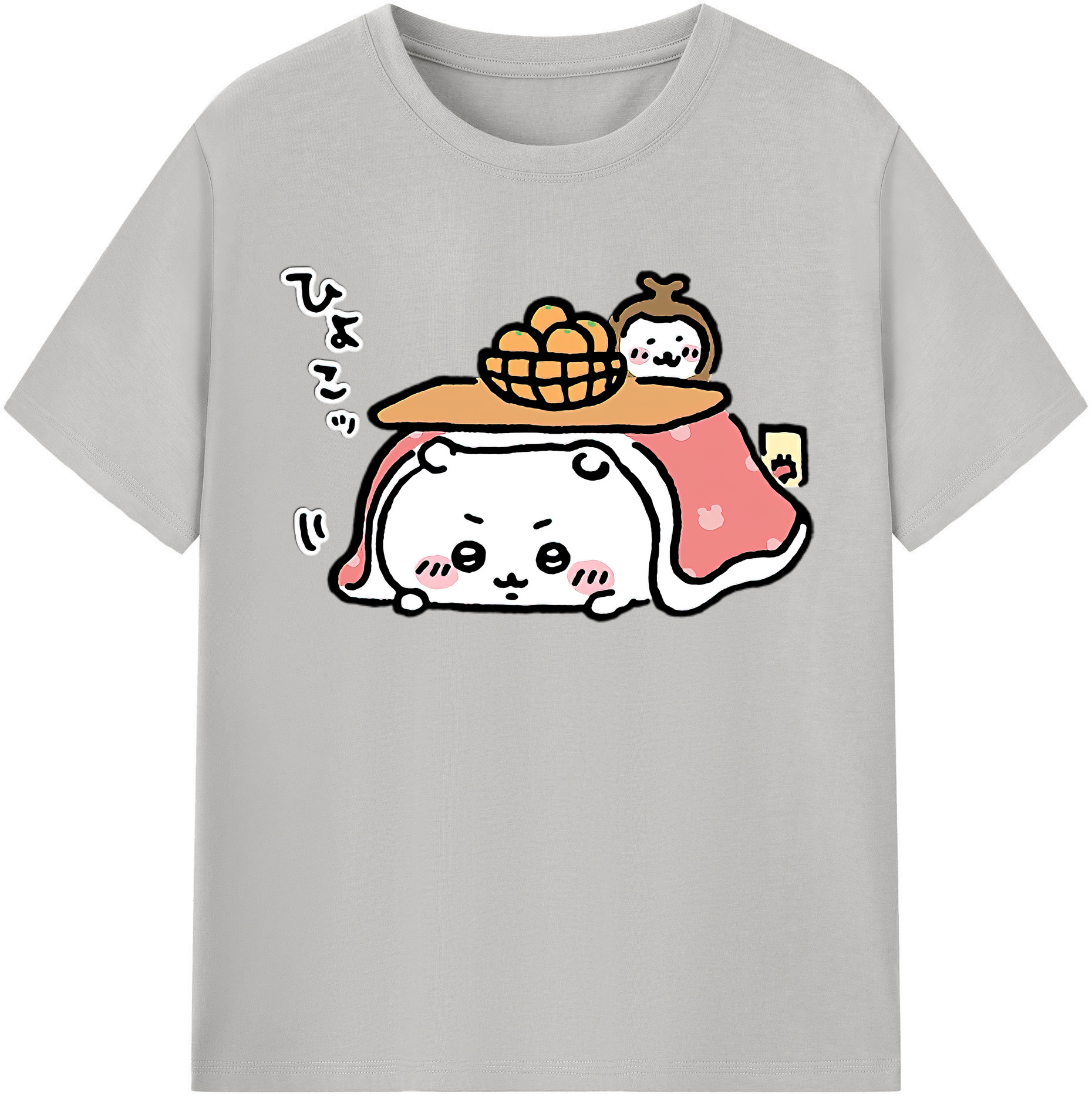 （画像用） ちいかわ ちいかわ Chii-kawa chiikawa 綿100％半袖Tシャツ（フロントプリント）
