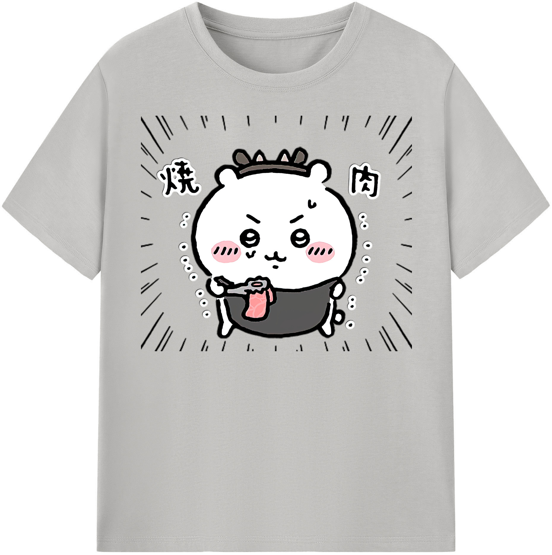 （画像用） ちいかわ ちいかわ Chii-kawa chiikawa 綿100％半袖Tシャツ（フロントプリント）