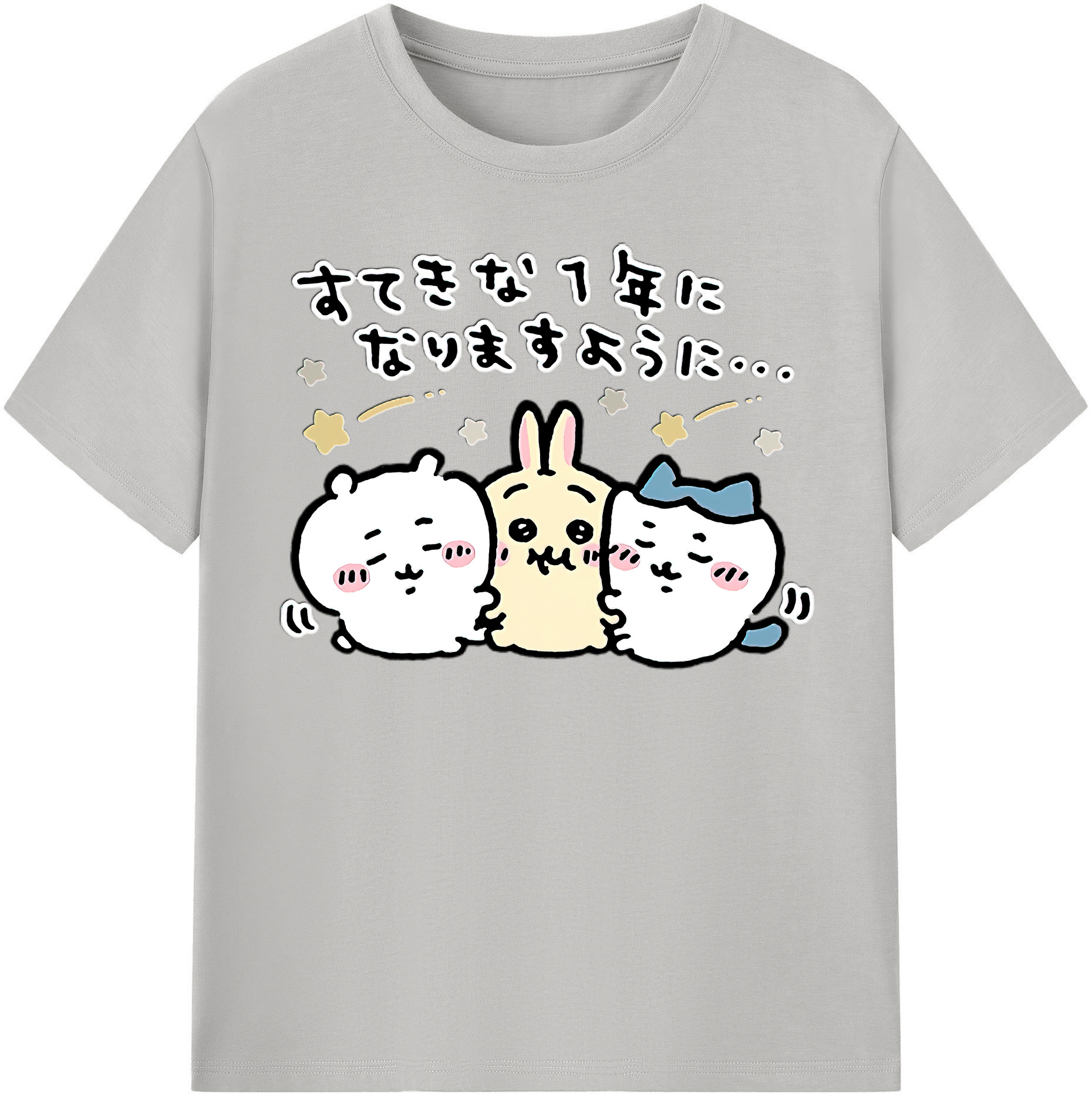 （画像用） ちいかわ ちいかわ Chii-kawa chiikawa 綿100％半袖Tシャツ（フロントプリント）