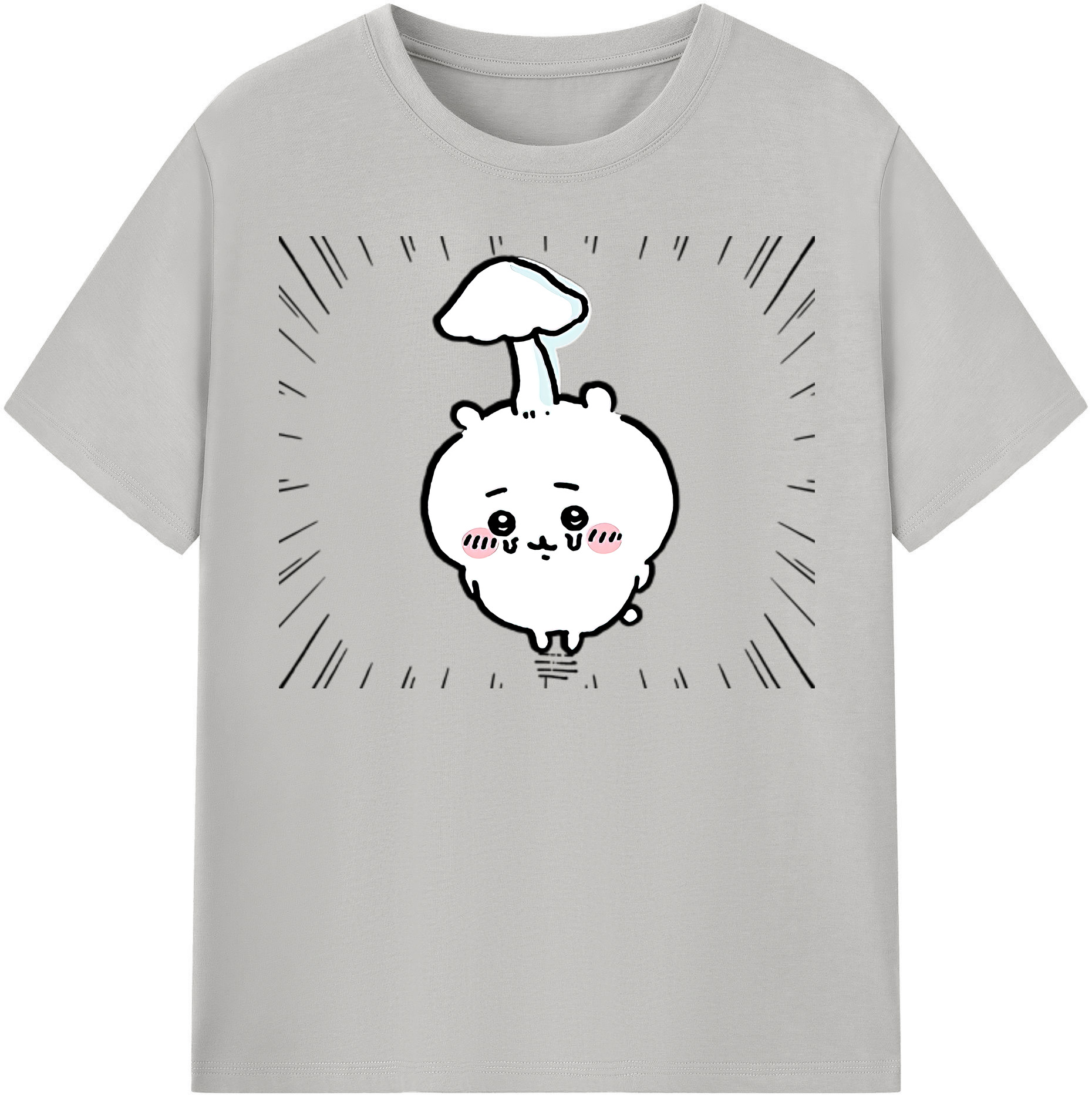 （画像用） ちいかわ ちいかわ Chii-kawa chiikawa 綿100％半袖Tシャツ（フロントプリント）