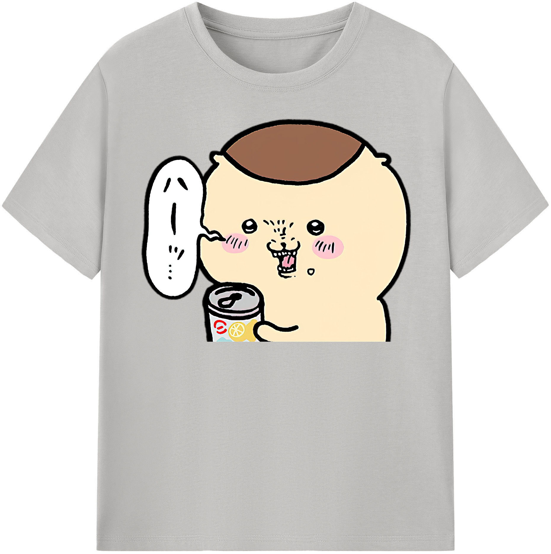 （画像用） ちいかわ くりまんじゅう Chii-kawa kuri manjū 綿100％半袖Tシャツ（フロントプリント）