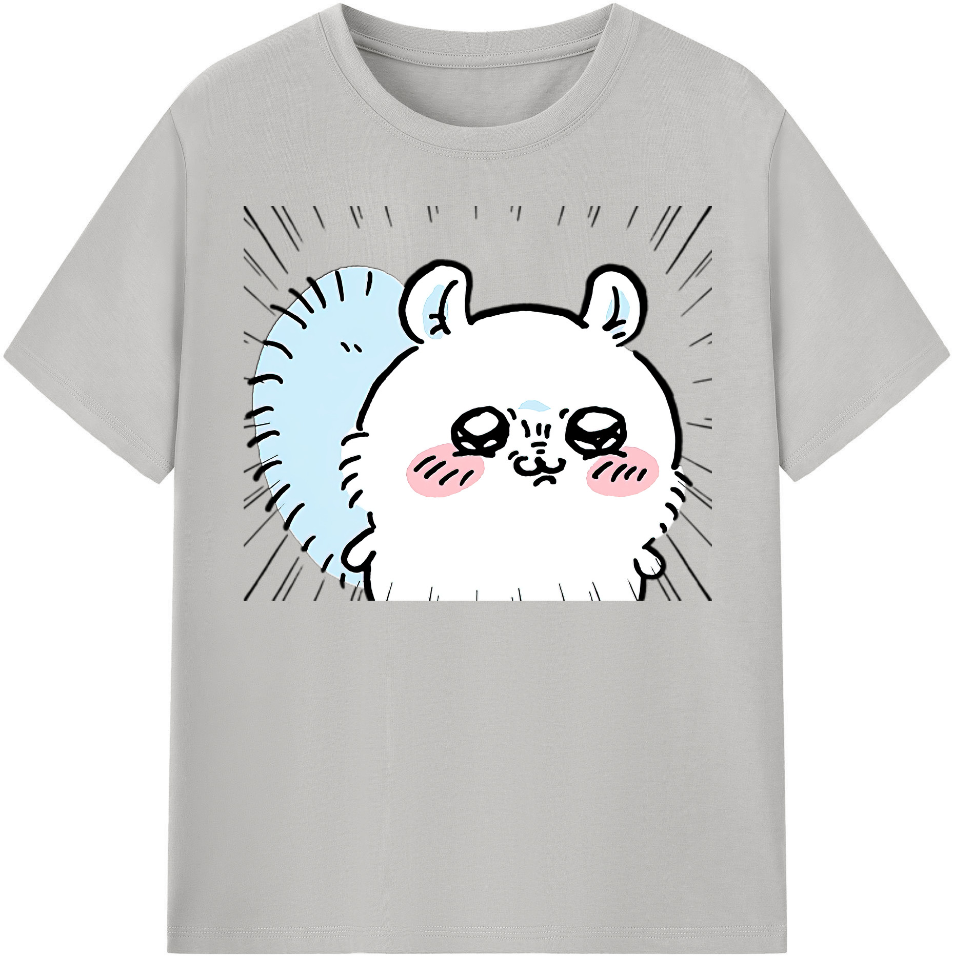 （画像用） ちいかわ モモンガ Chii-kawa Momonga 綿100％半袖Tシャツ（フロントプリント）
