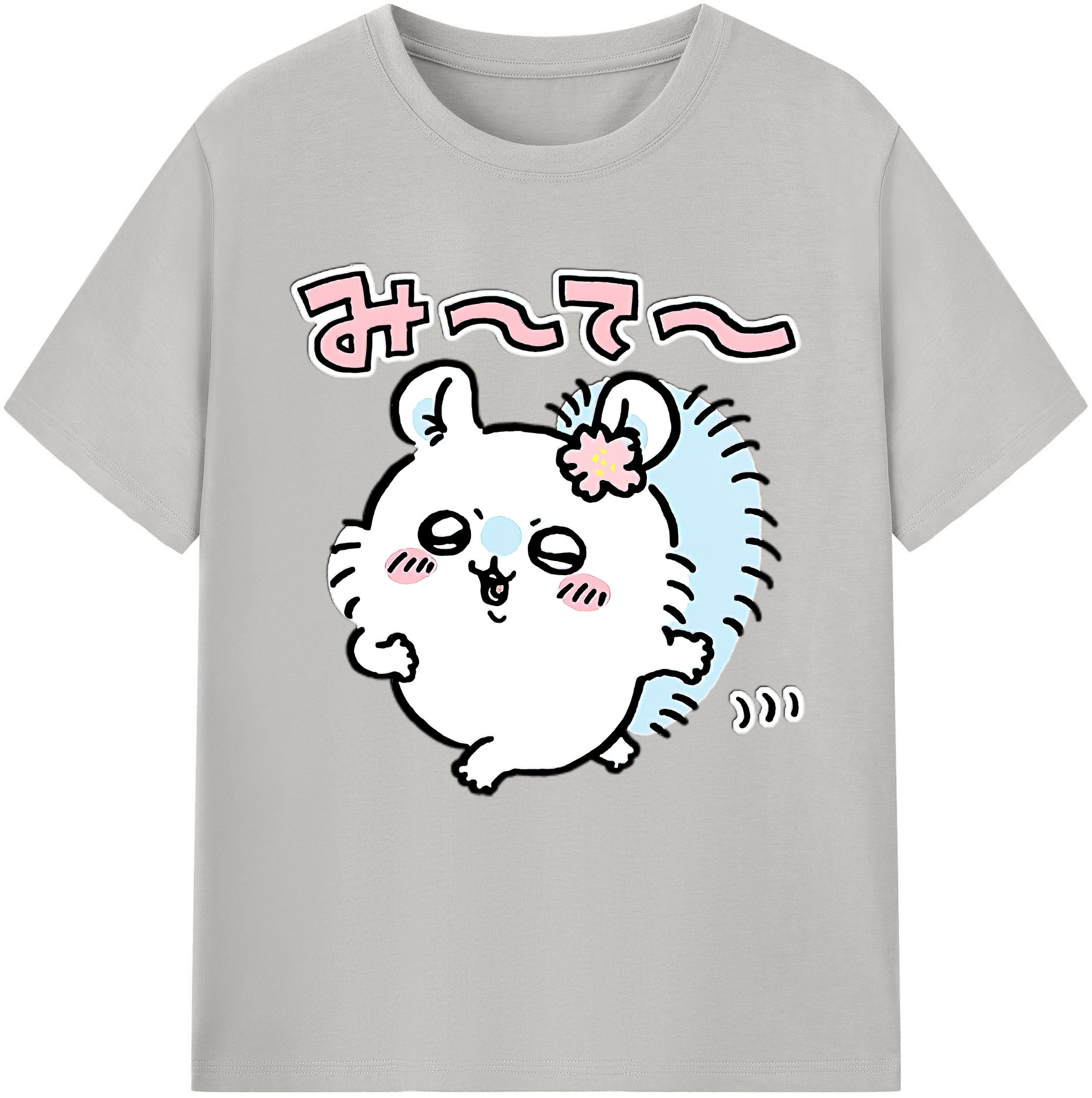 （画像用） ちいかわ モモンガ Chii-kawa Momonga 綿100％半袖Tシャツ（フロントプリント）