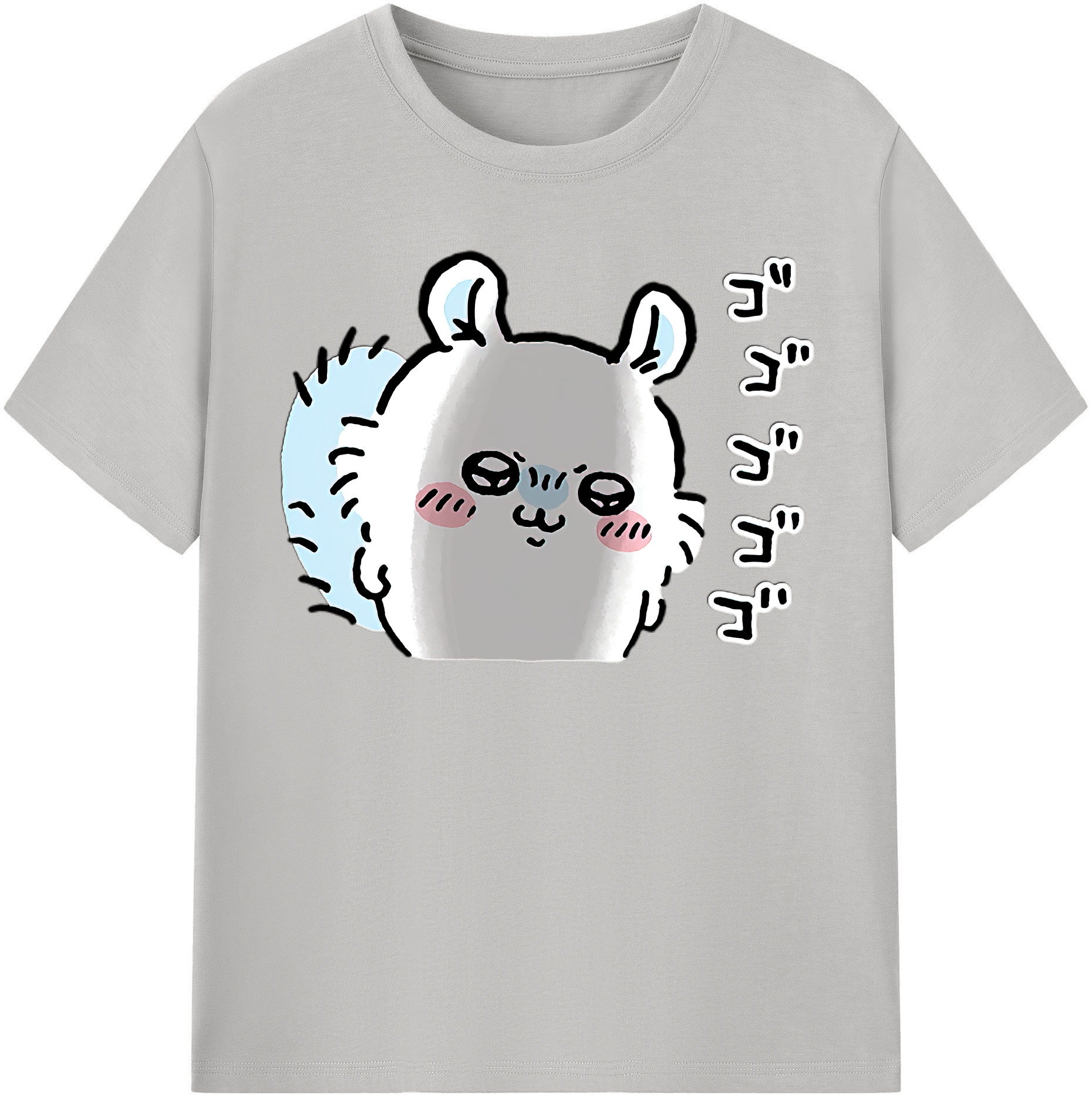 （画像用） ちいかわ モモンガ Chii-kawa Momonga 綿100％半袖Tシャツ（フロントプリント）