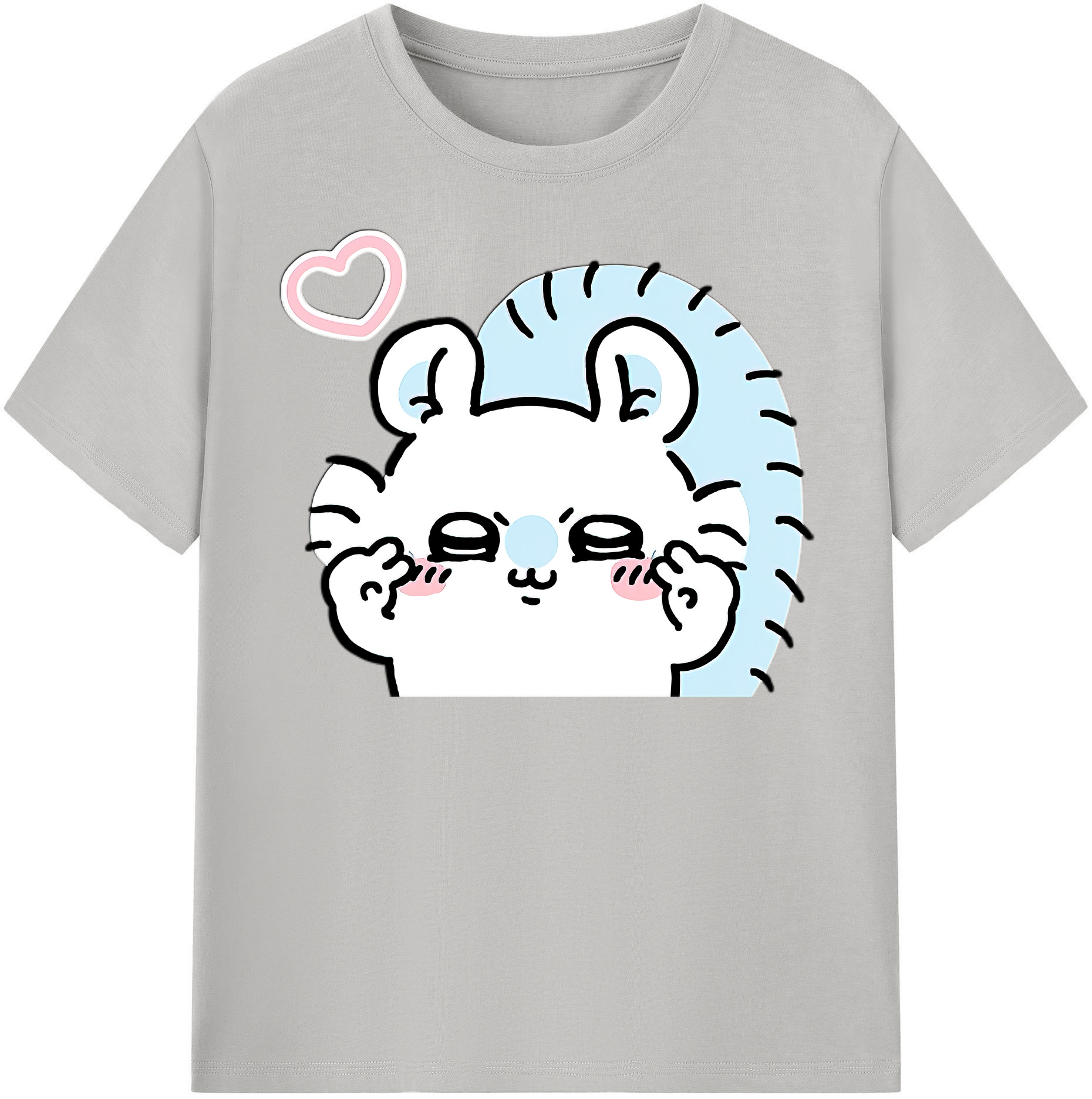 （画像用） ちいかわ モモンガ Chii-kawa Momonga 綿100％半袖Tシャツ（フロントプリント）